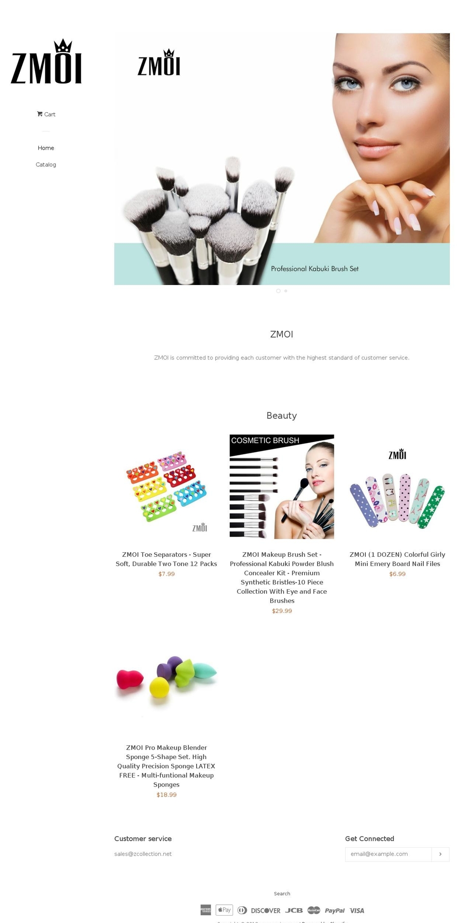 zmoico.com — Shopify storefront screenshot