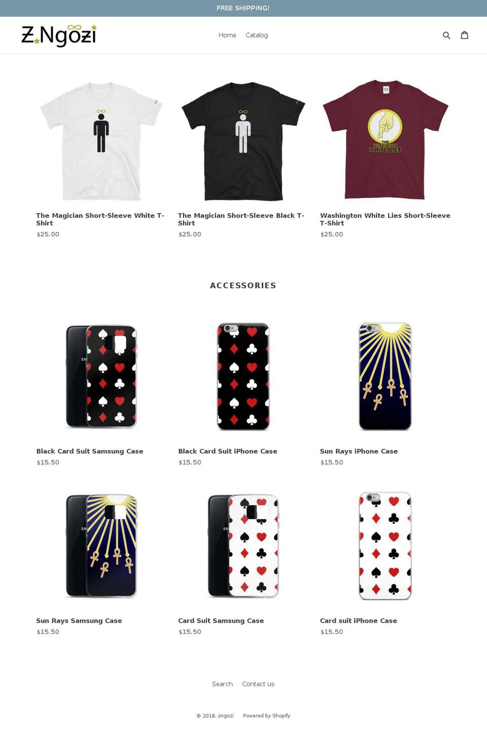 zngozi.com — Shopify storefront screenshot