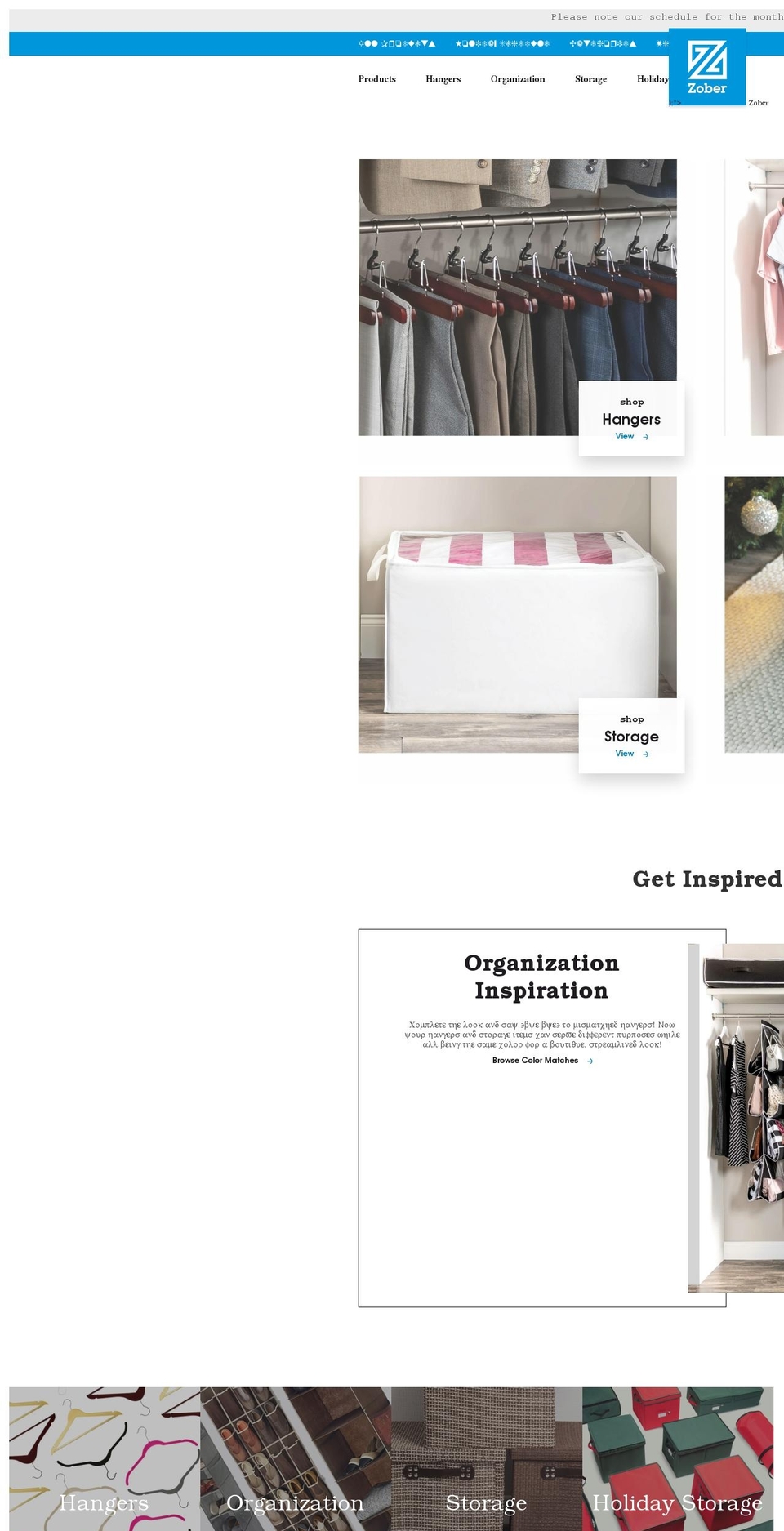 zoberhome.com shopify website screenshot