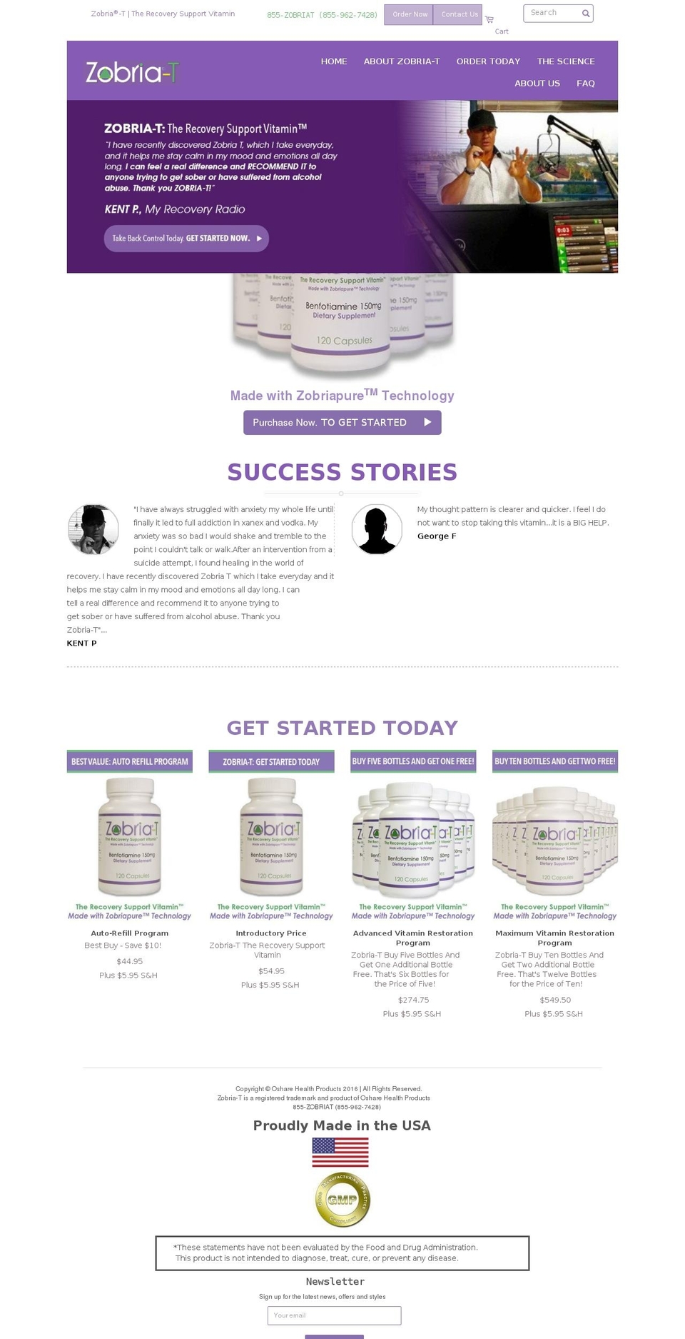 New Zobria Shopify theme site example zobriat.com