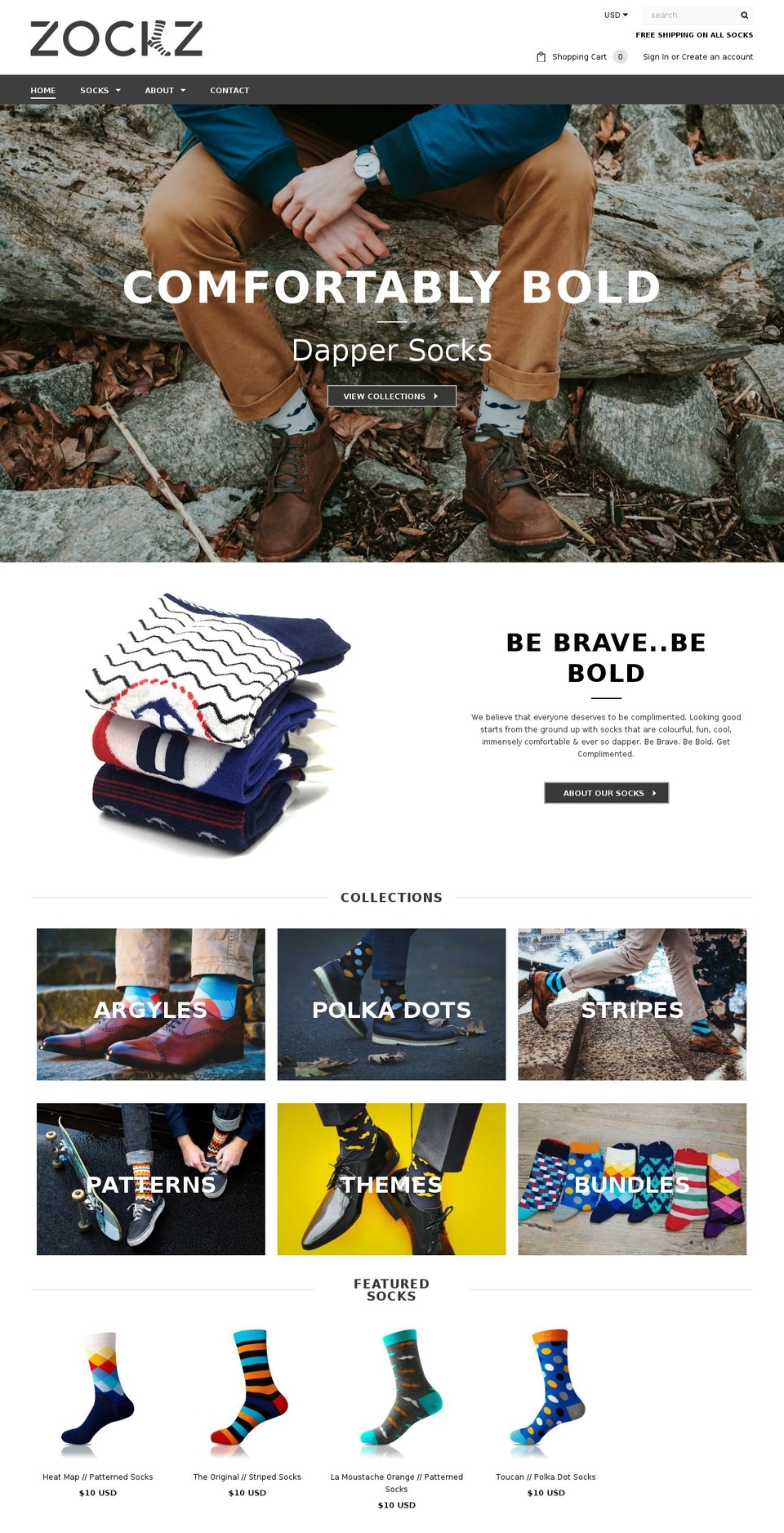zockz.com shopify website screenshot
