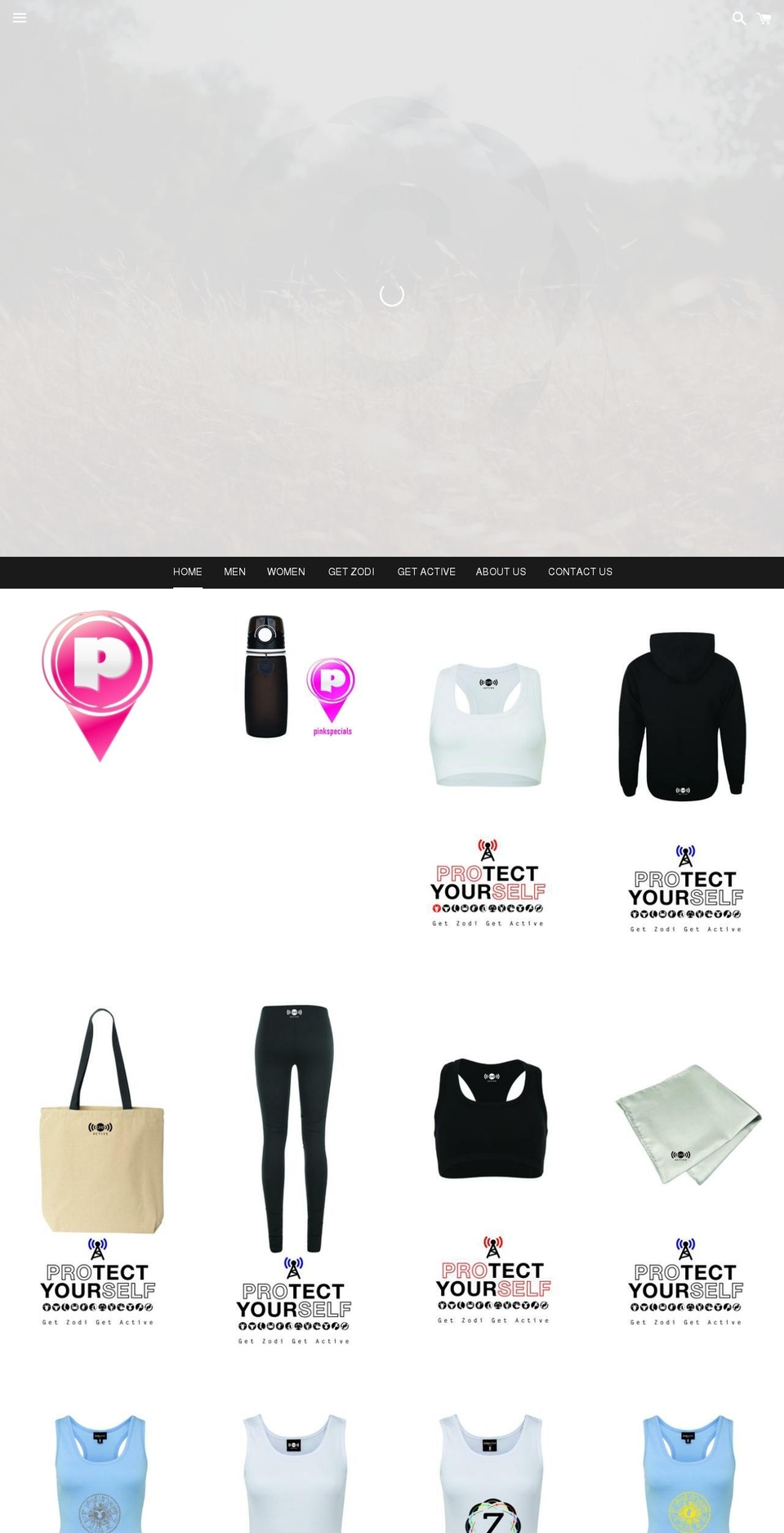 zodiactive.com shopify website screenshot