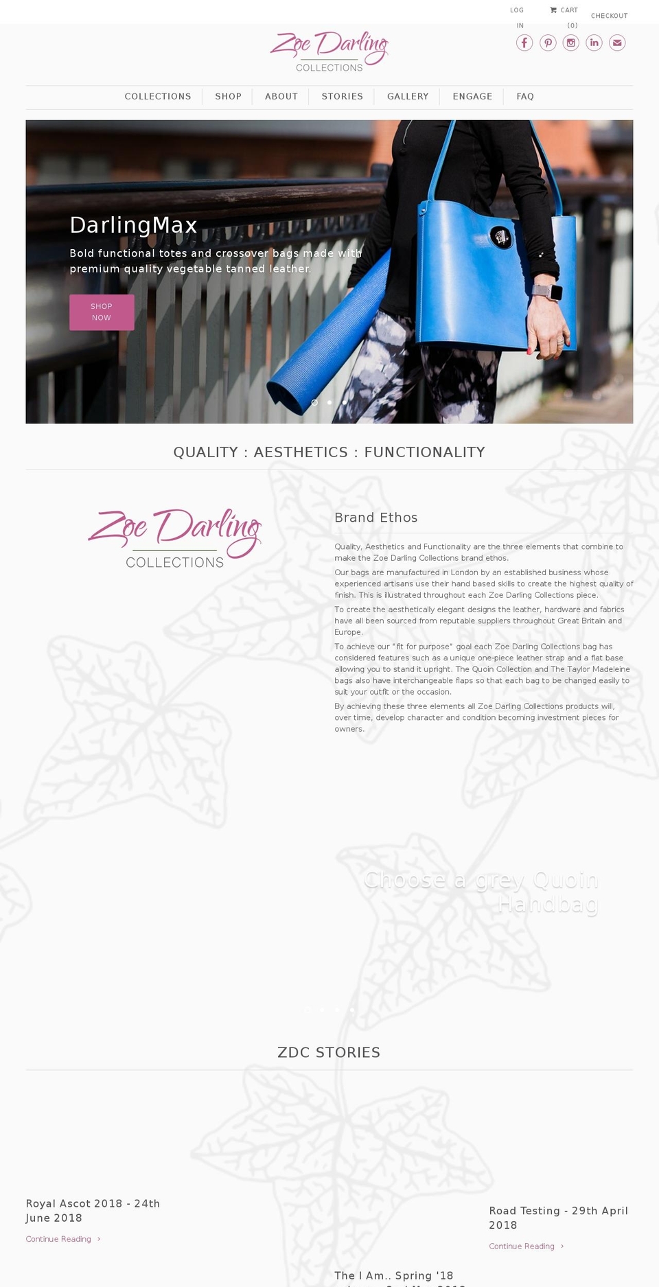 Spring launch 1st May 2018 Shopify theme site example zoedarlingcollections.com