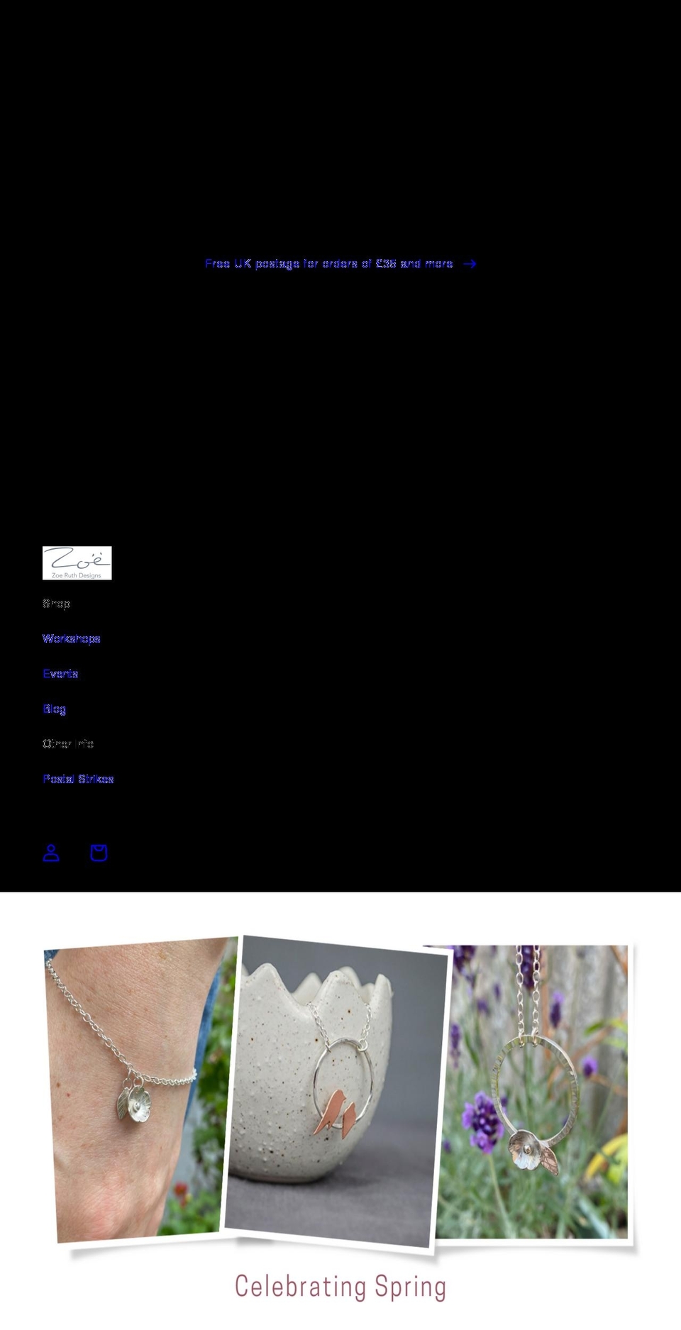 zoeruthdesigns.com — Shopify storefront screenshot