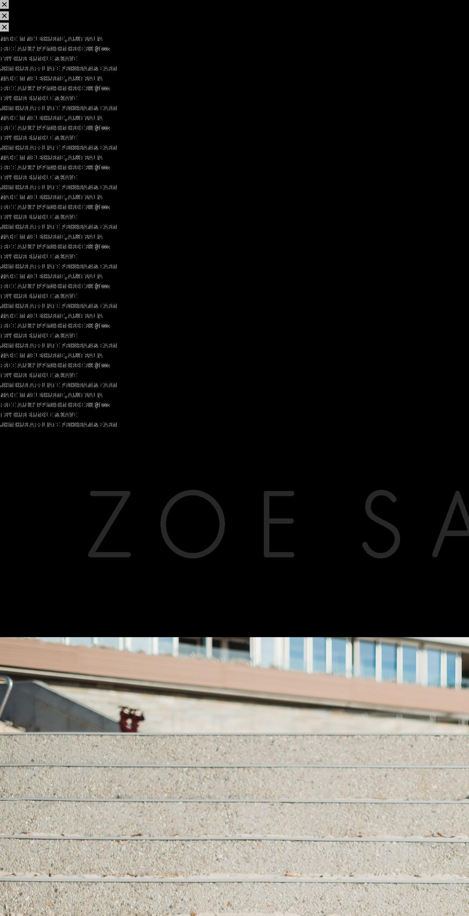 zoesage.com.au shopify website screenshot