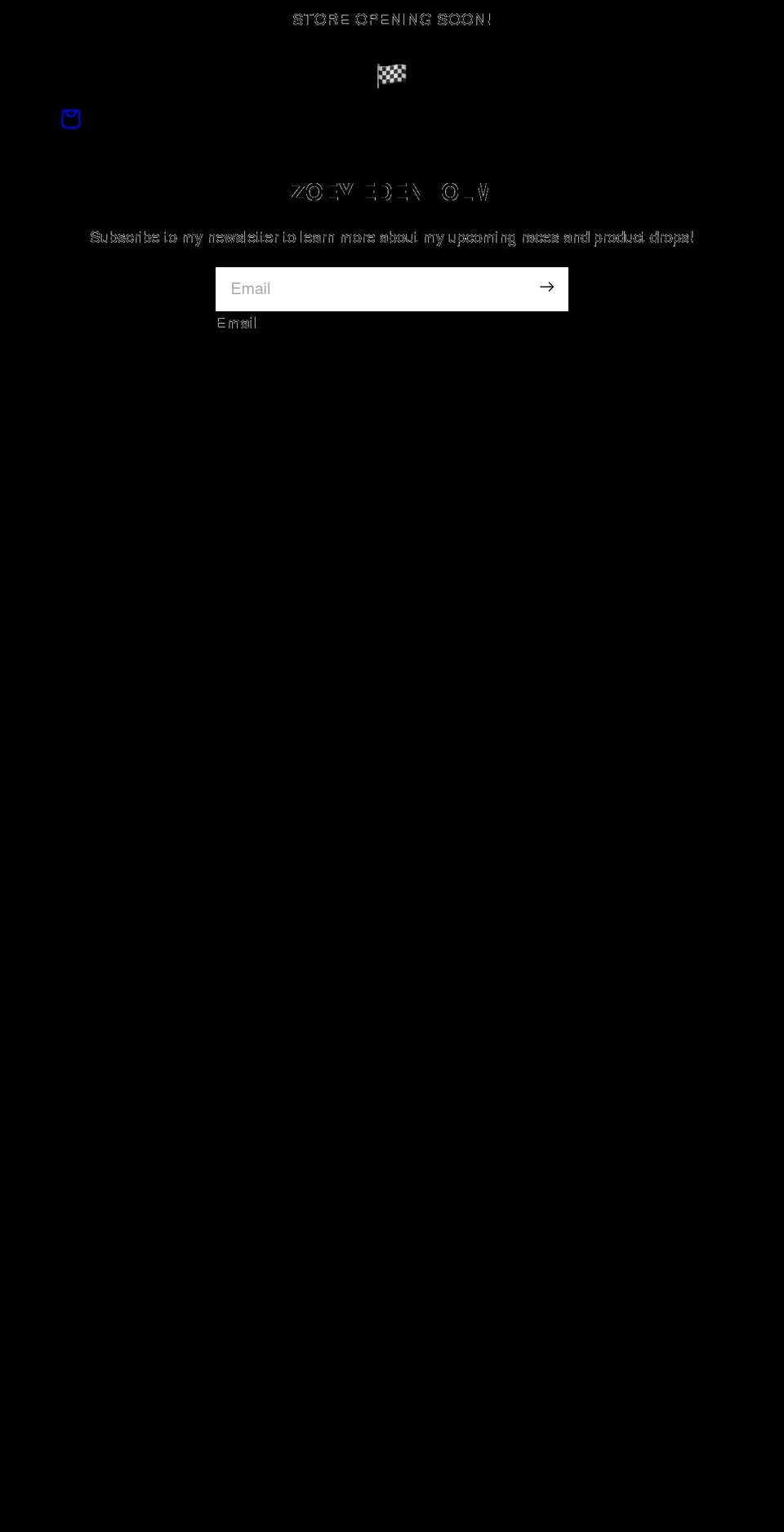 zoeyedenholm.com shopify website screenshot