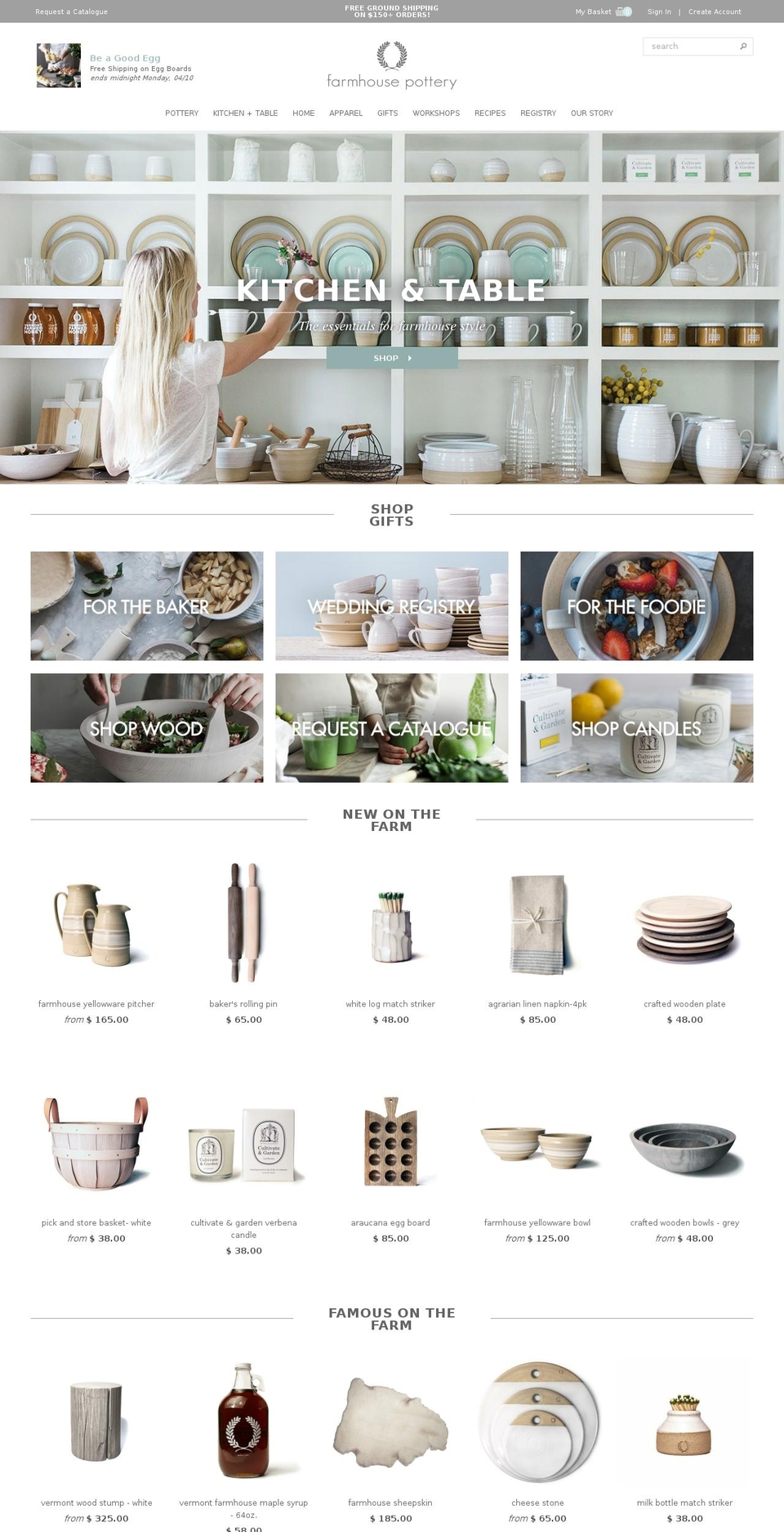 Farmhouse Pottery Shopify theme site example zoezilian.com
