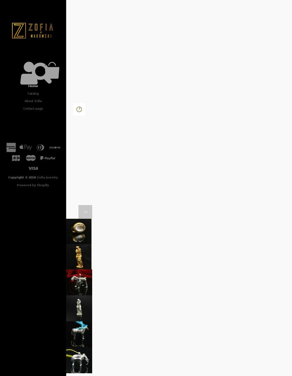 zofiajewelry.com — Shopify storefront screenshot