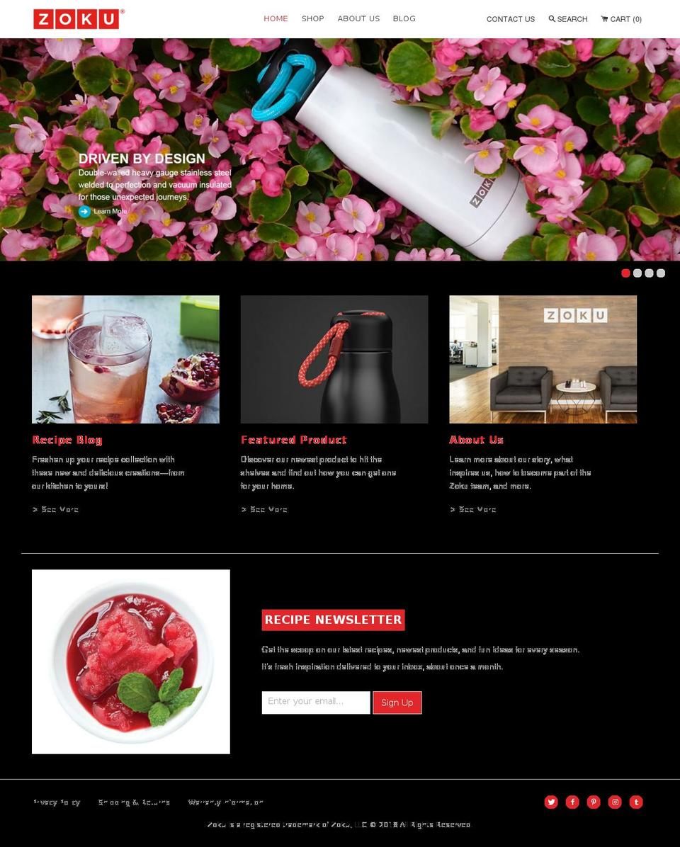 zokuhome.net shopify website screenshot