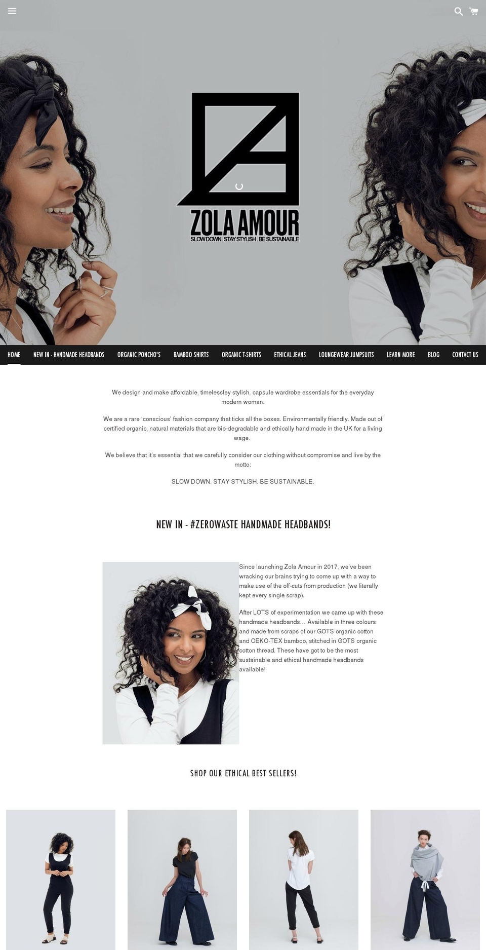 zolaamour.com shopify website screenshot