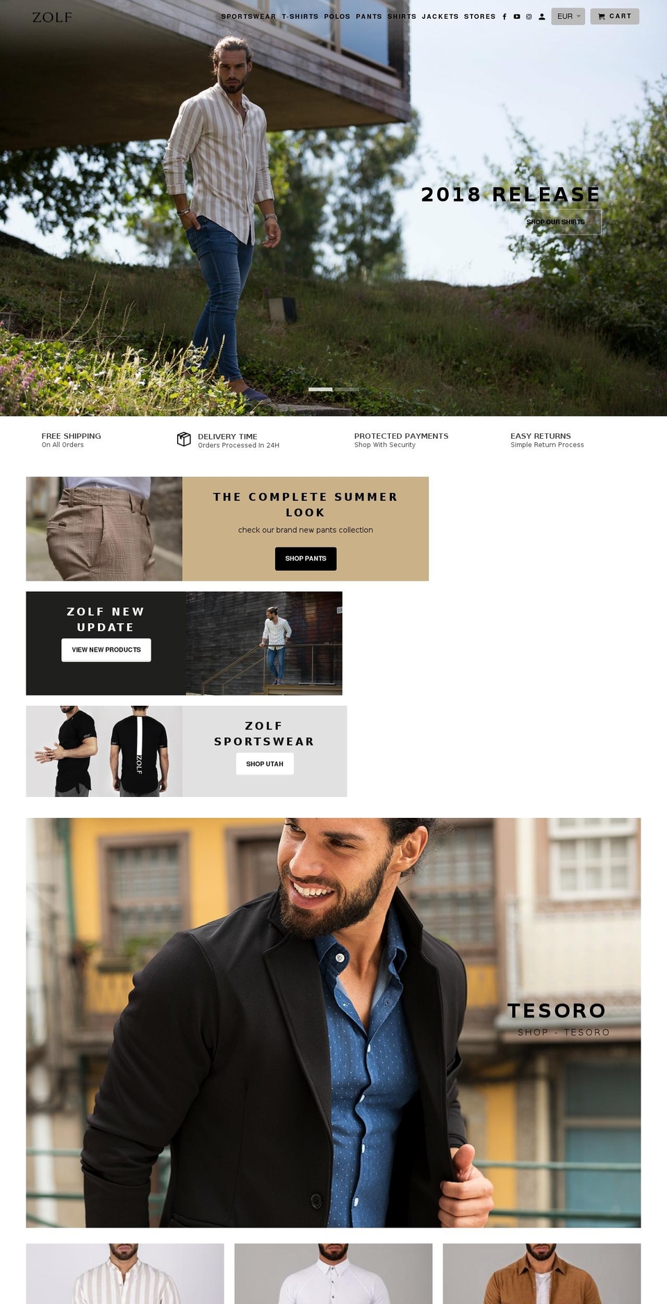 zolfshop.com shopify website screenshot