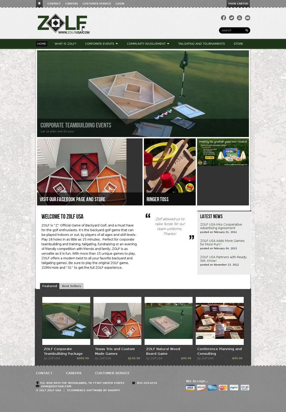 zolfusa.com shopify website screenshot