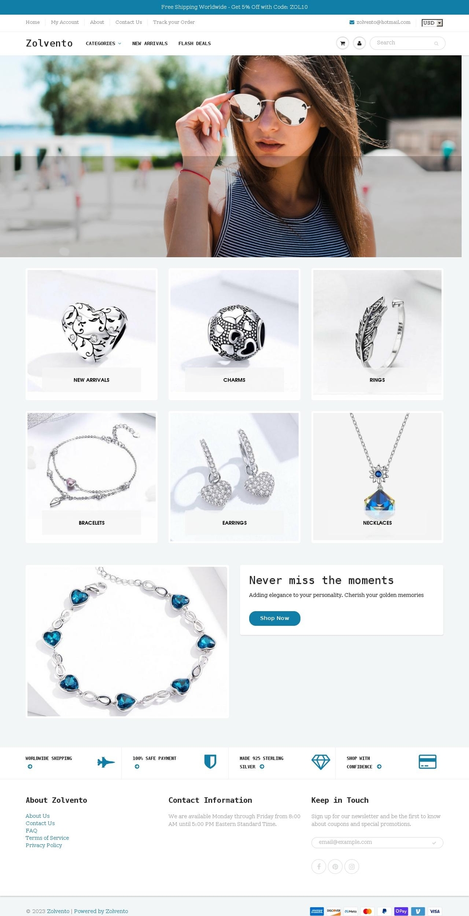 zolvento.com — Shopify storefront screenshot