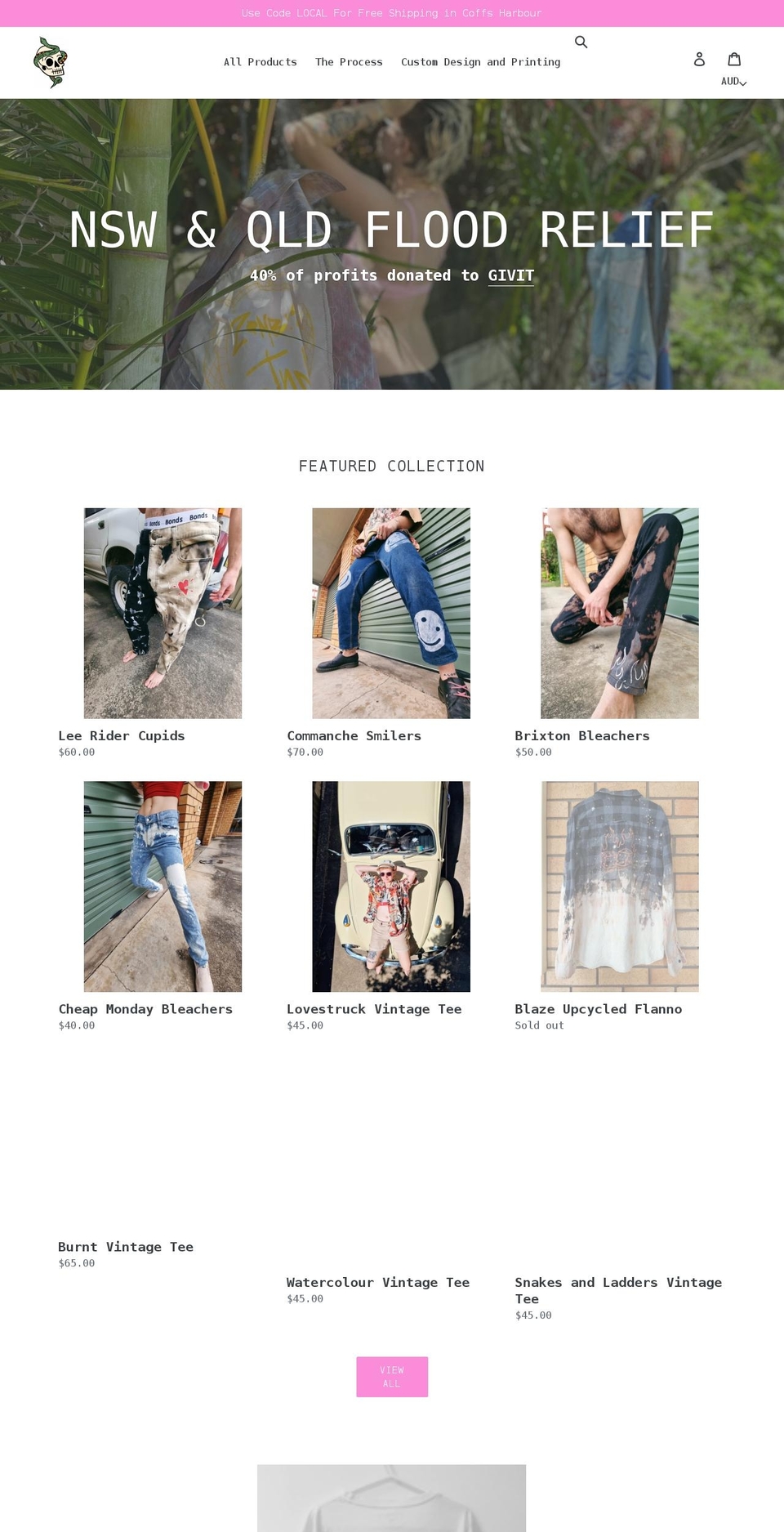 zombiejunk.com.au shopify website screenshot