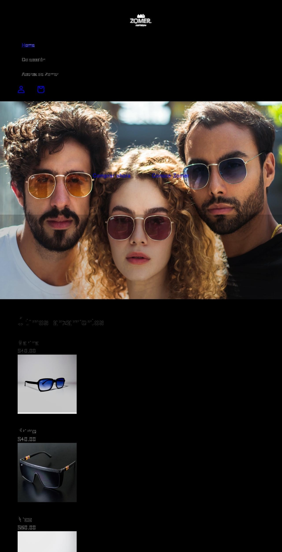 zomerbrand.com shopify website screenshot