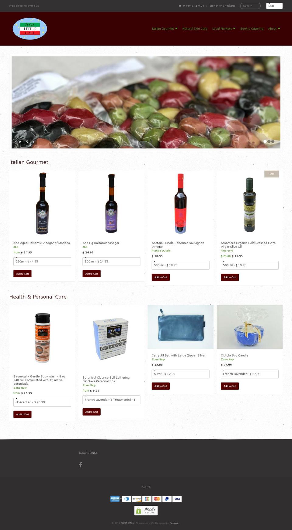 mono Shopify theme site example zonaskincare.com