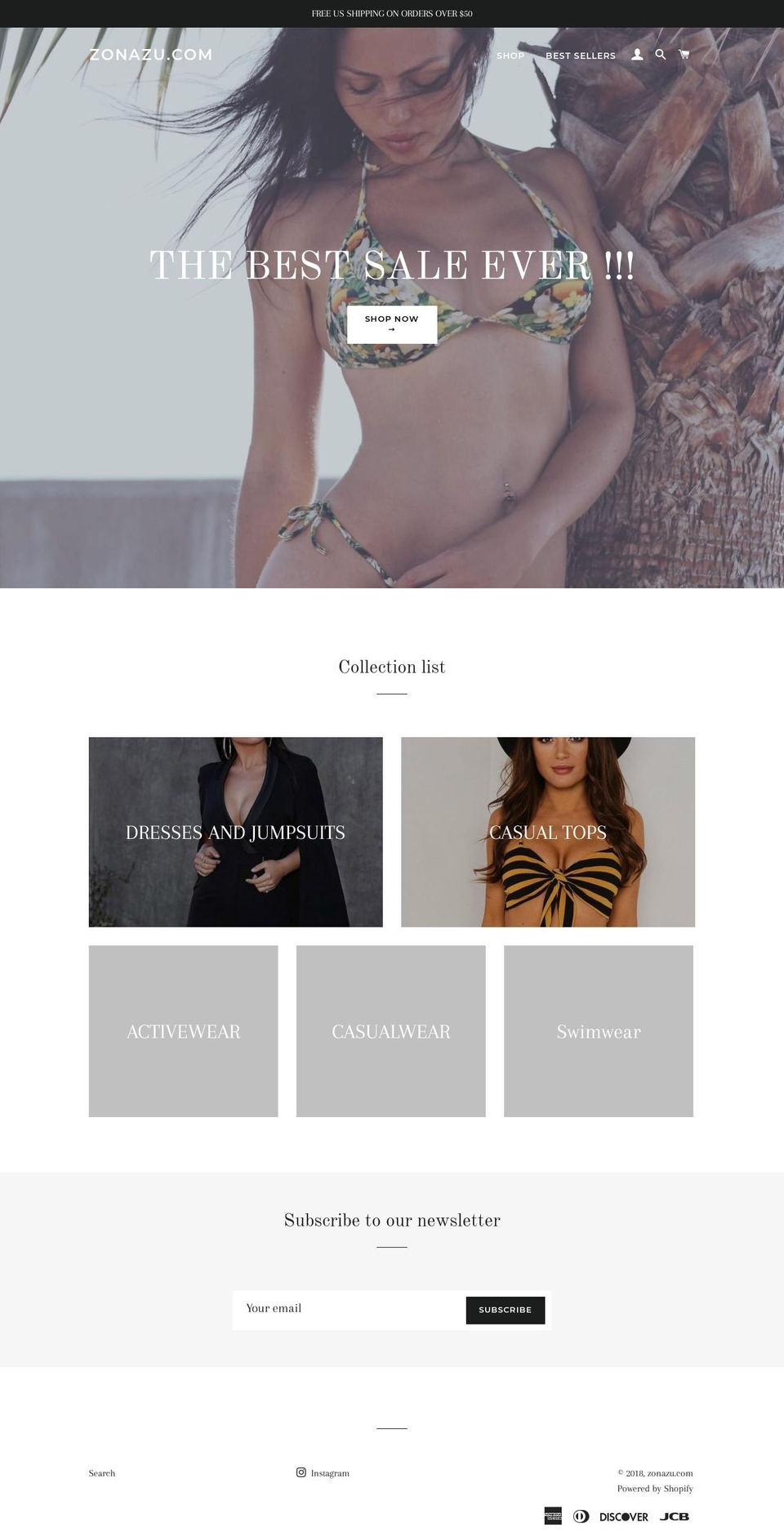 zonazu.com — Shopify storefront screenshot