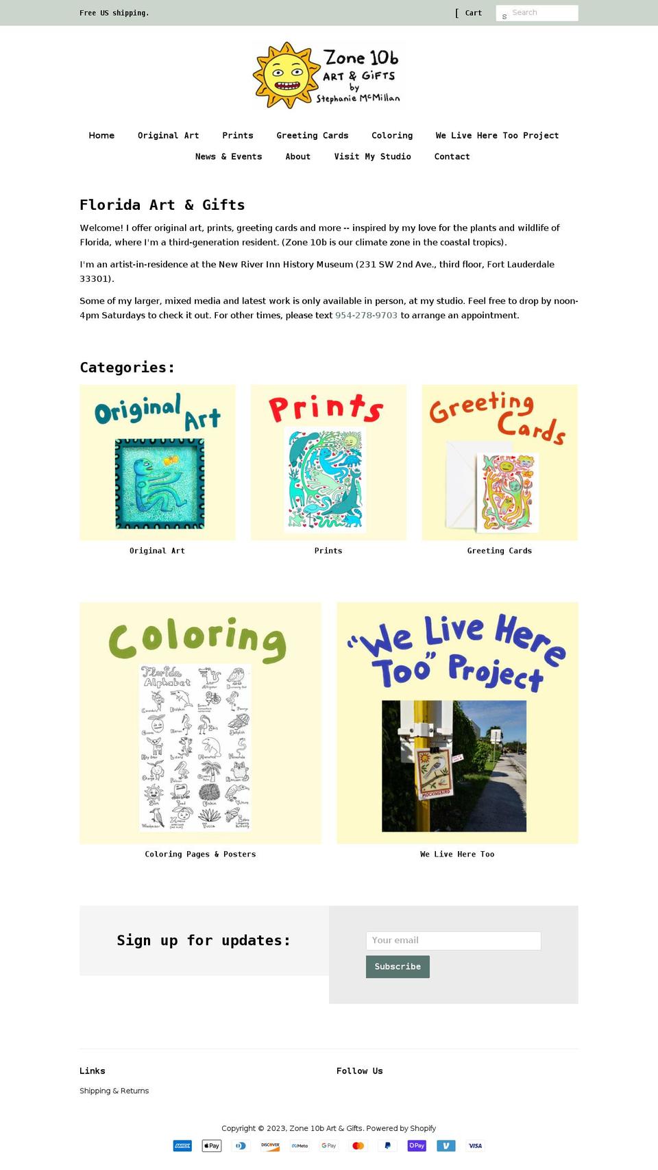 zone10b.com shopify website screenshot