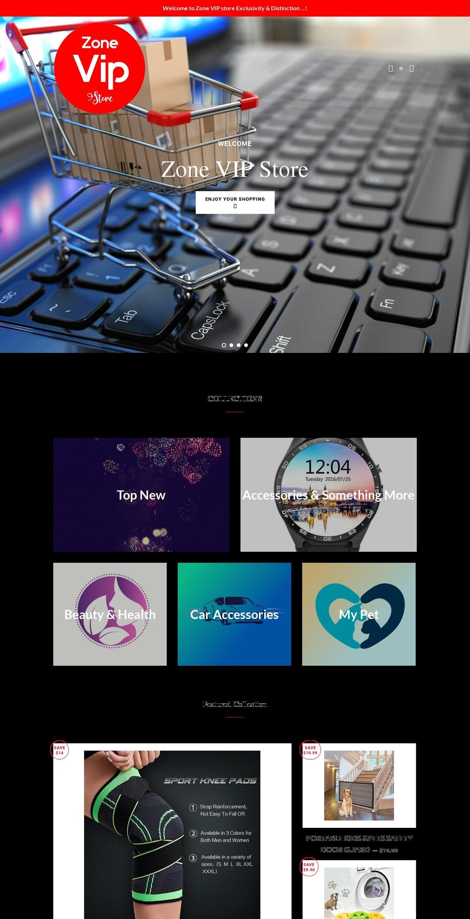 zonevipstore.com shopify website screenshot