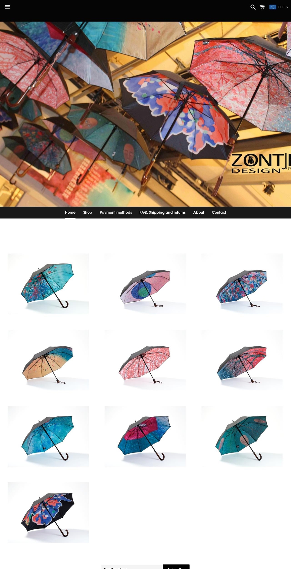 zontjkdesign.com shopify website screenshot