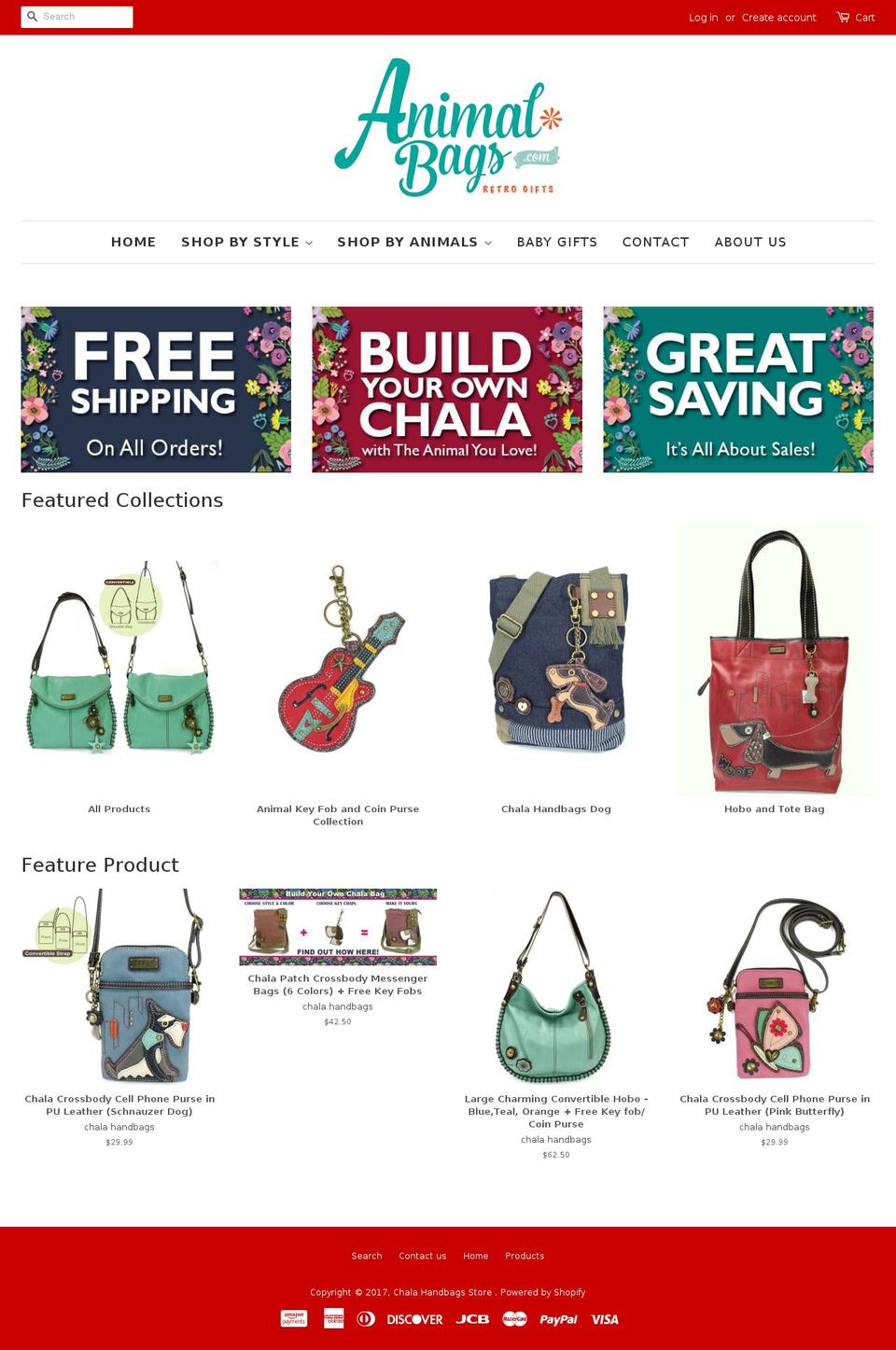 Minimal Shopify theme site example zoo-bags-com.myshopify.com