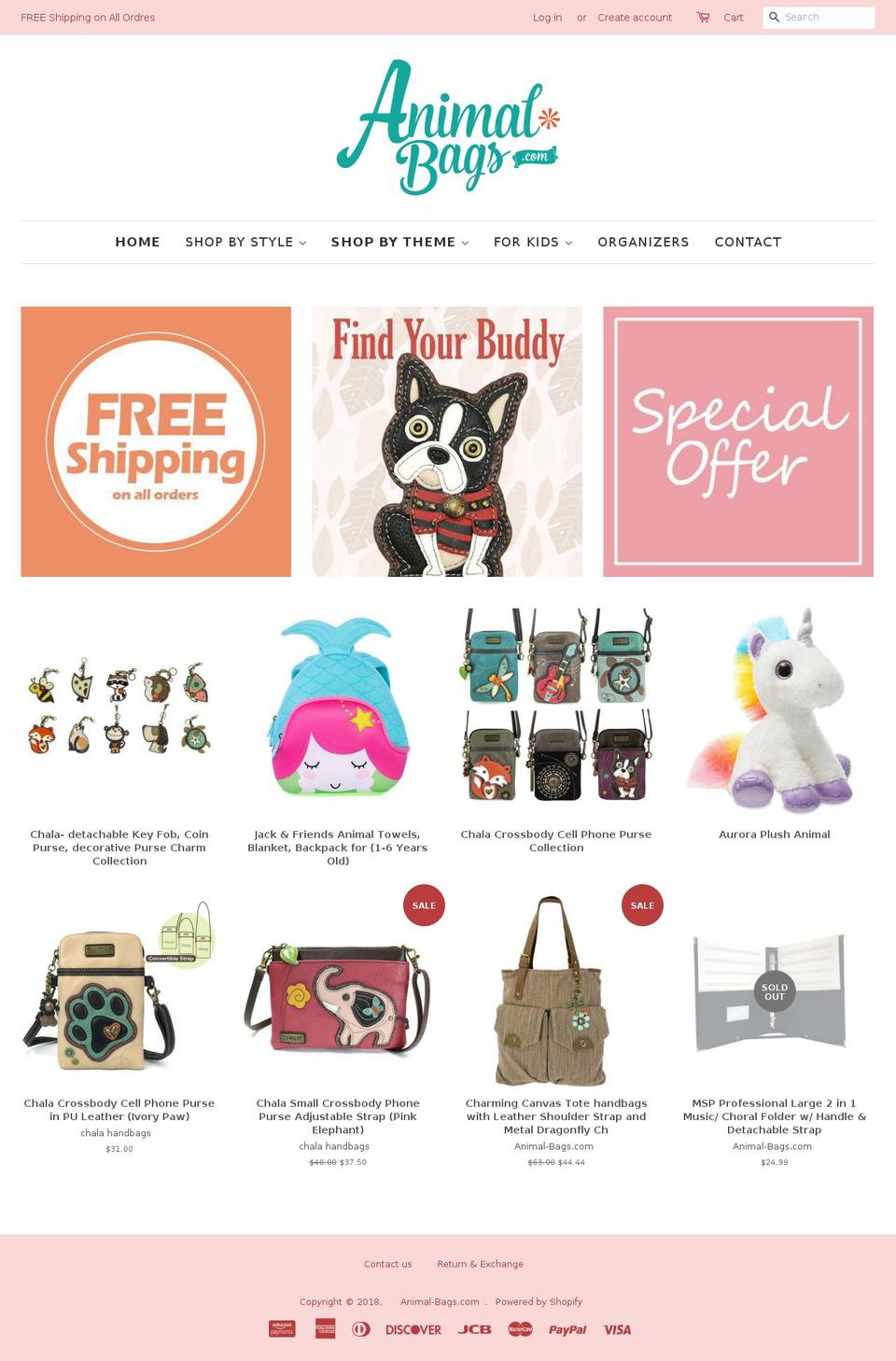 zoo-bags.com shopify website screenshot