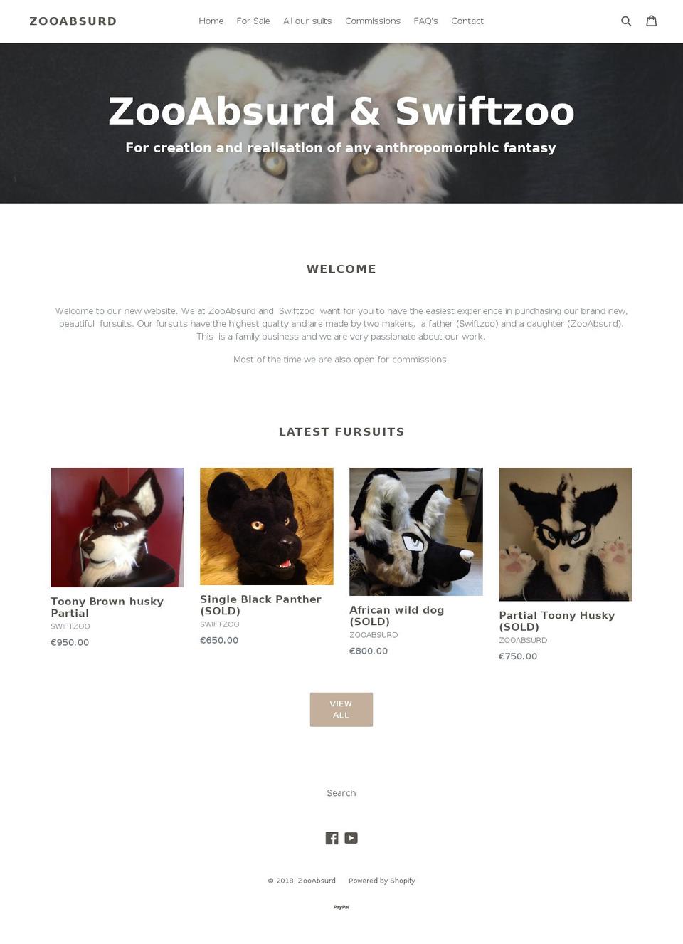 zooabsurd.com — Shopify storefront screenshot