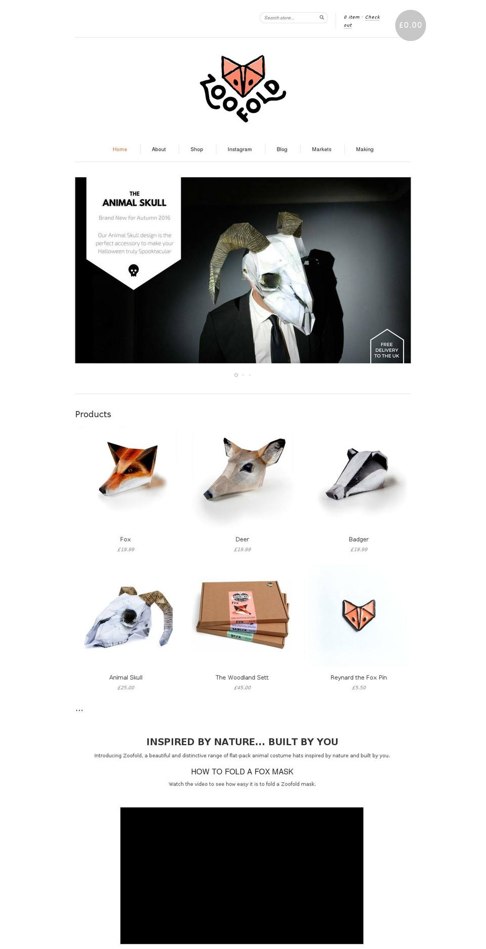 zoofold.com shopify website screenshot