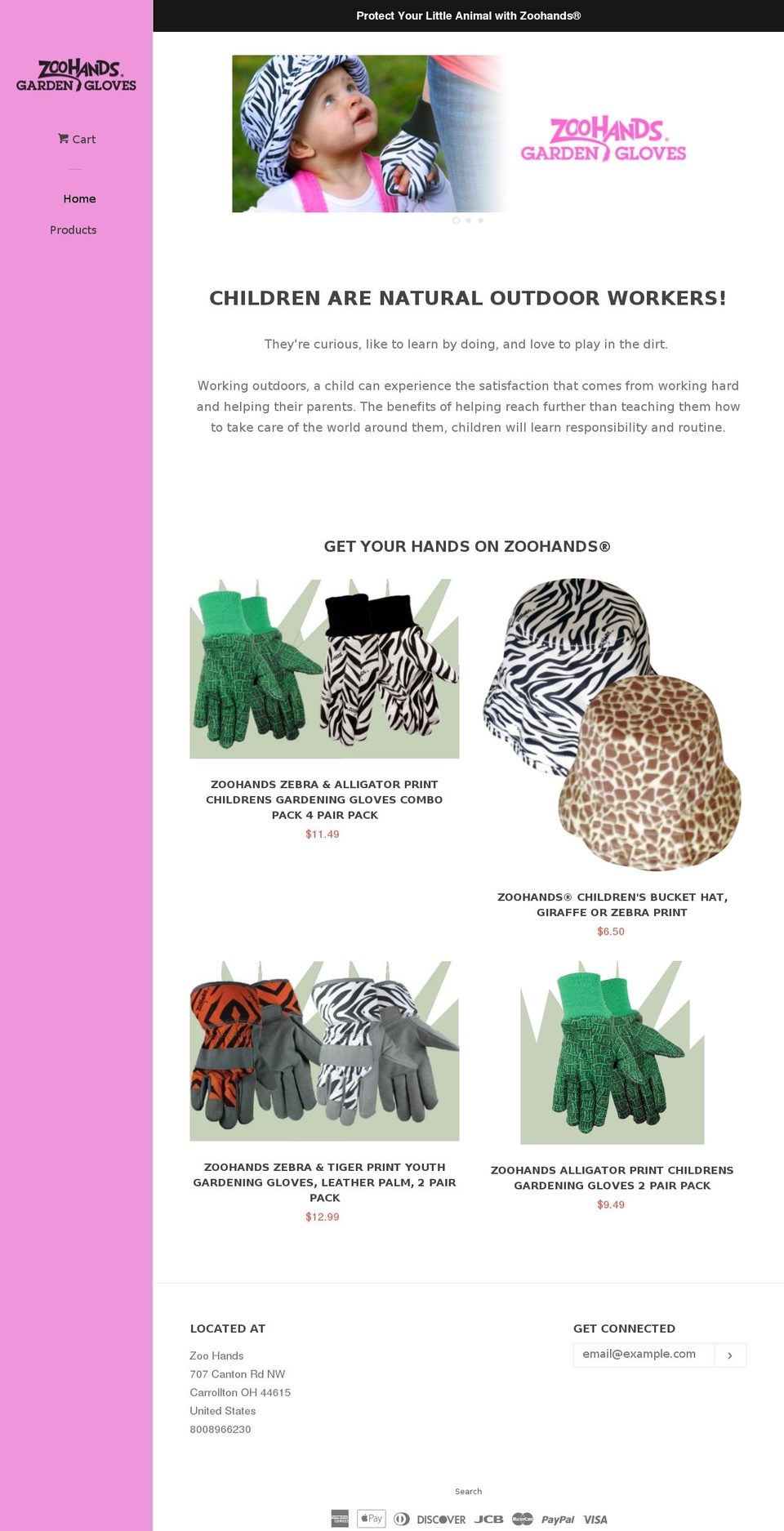 zoohands.com — Shopify storefront screenshot