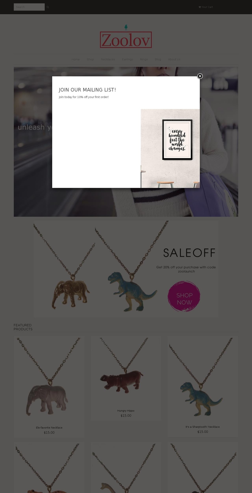 zoolov.com shopify website screenshot