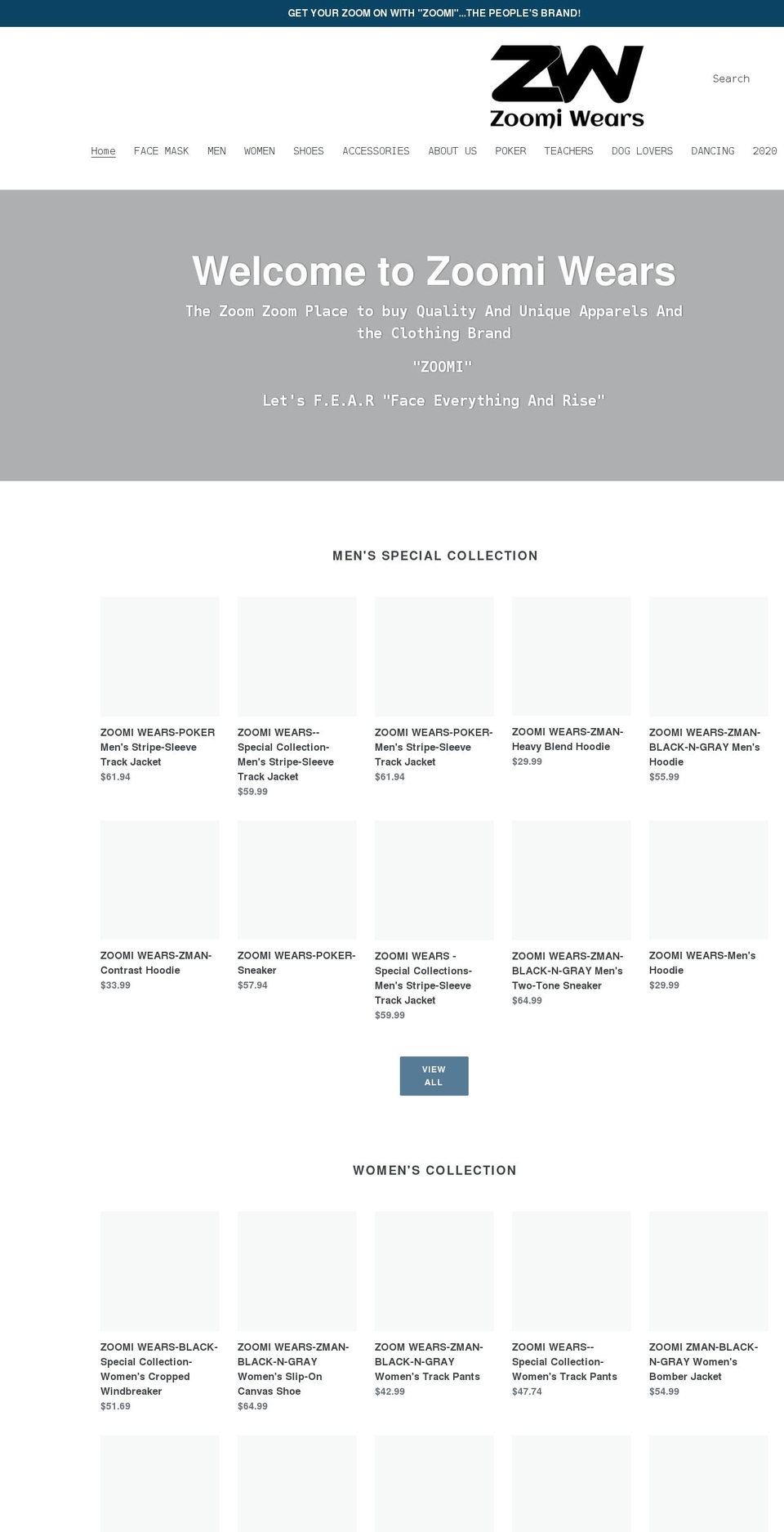 zoommeup.com shopify website screenshot