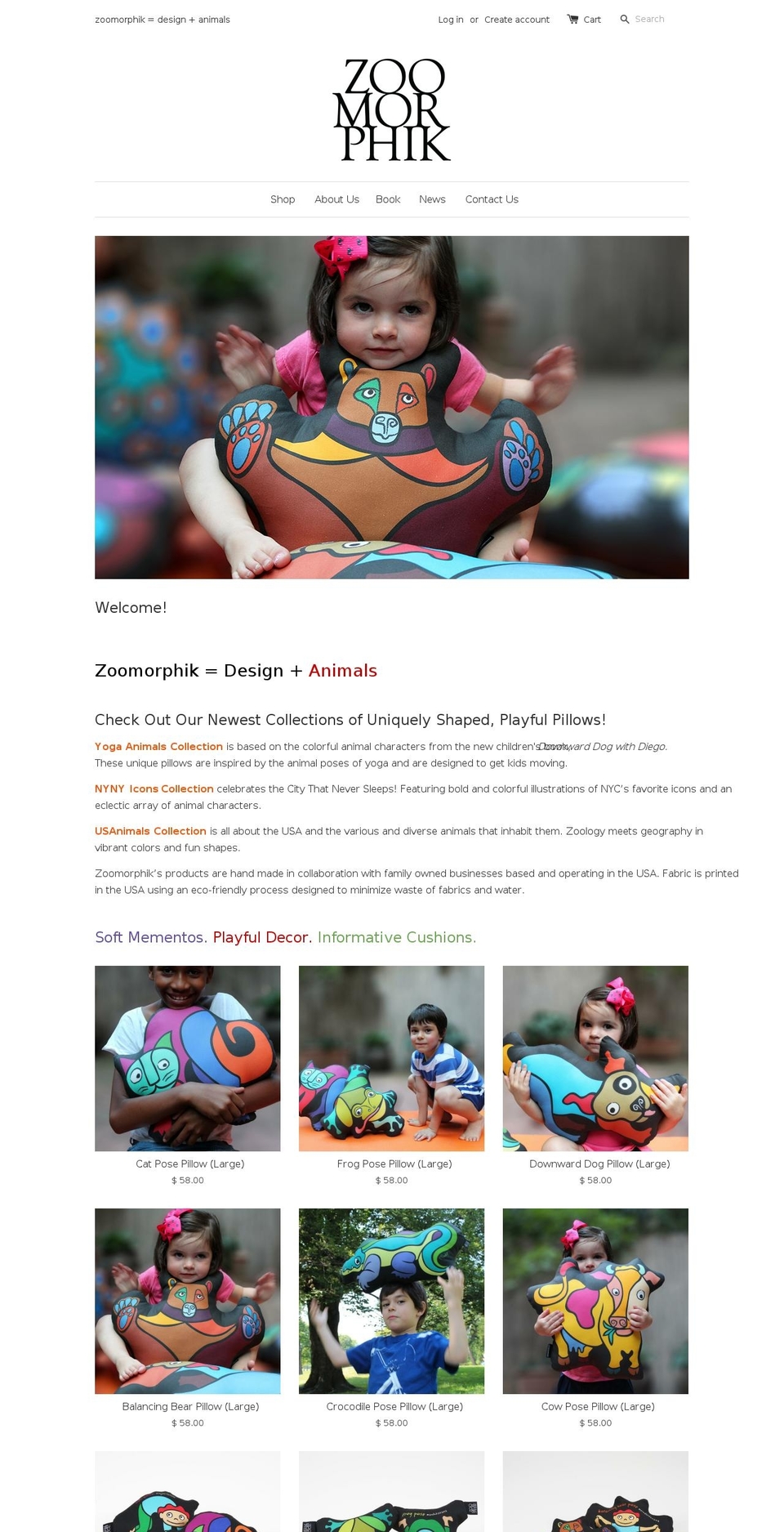 zoomorphik.com shopify website screenshot
