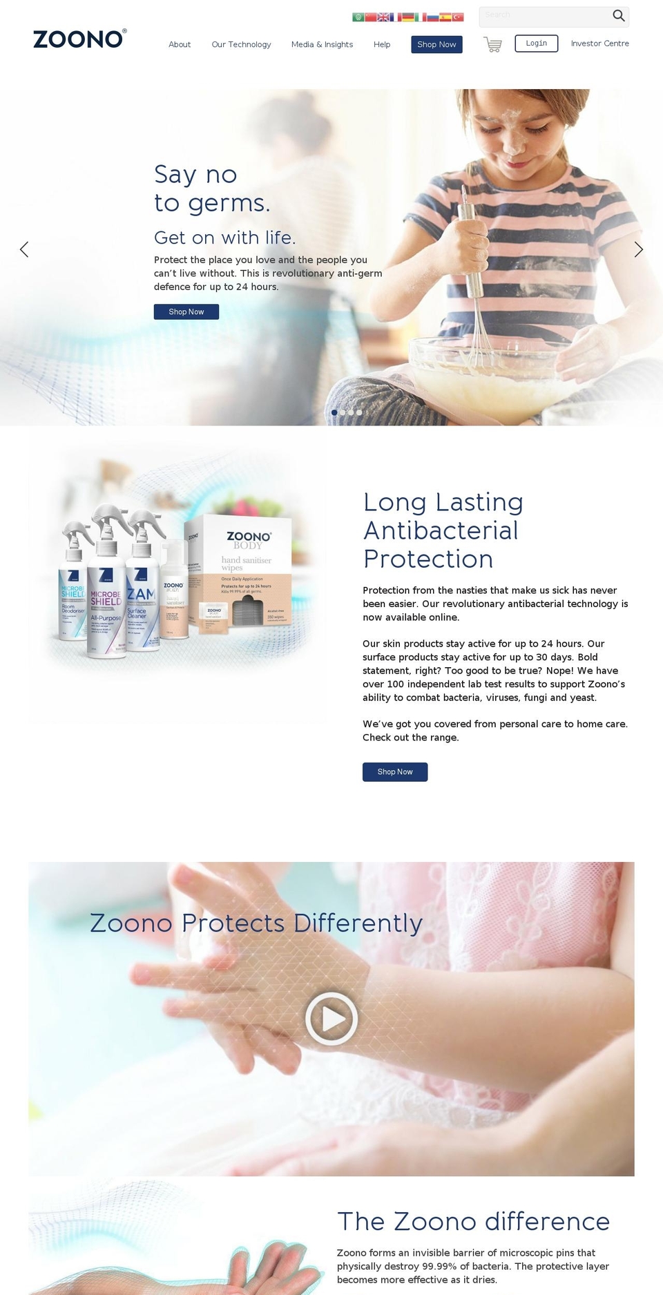 zoono Shopify theme site example zoonocanada.com