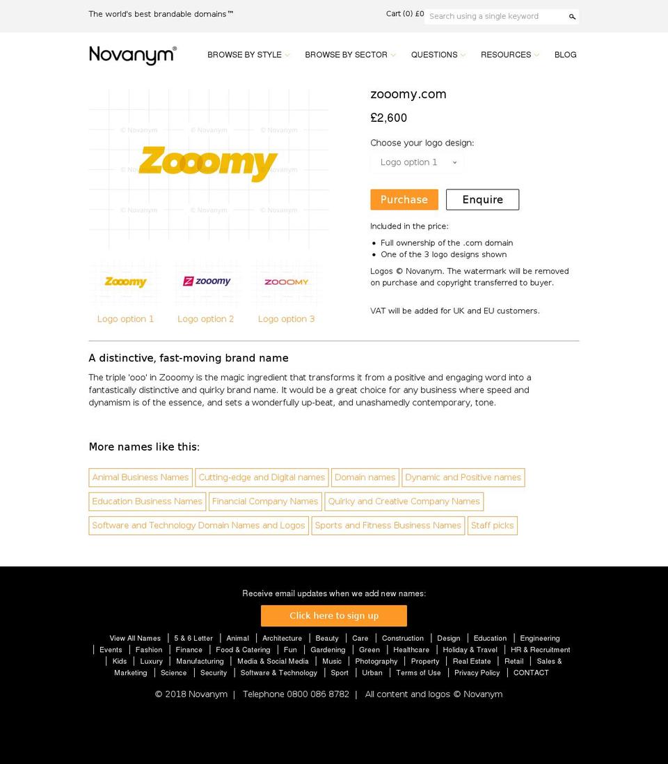 LIVE + Wishlist Email Shopify theme site example zooomy.com