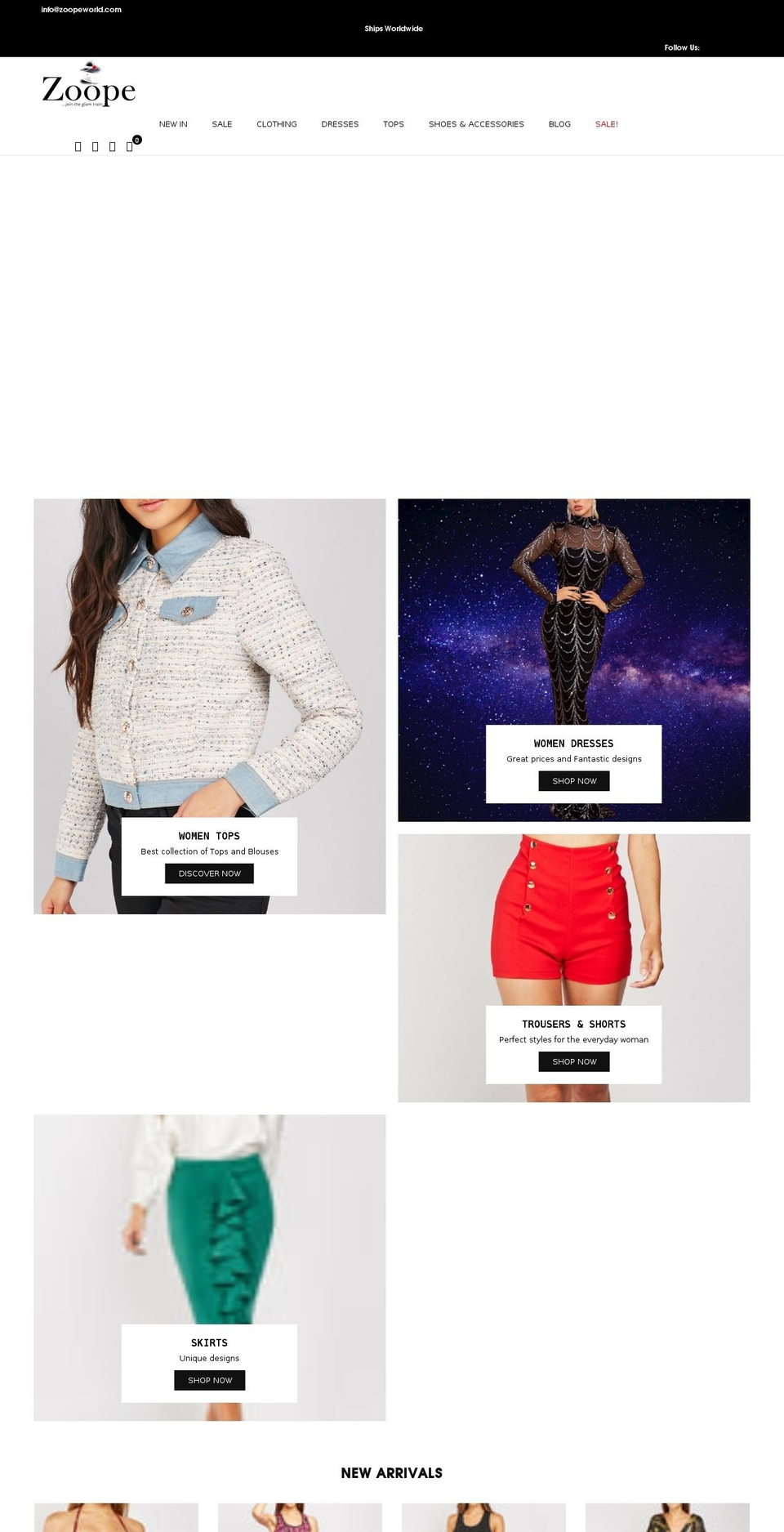 zoopeworld.com shopify website screenshot