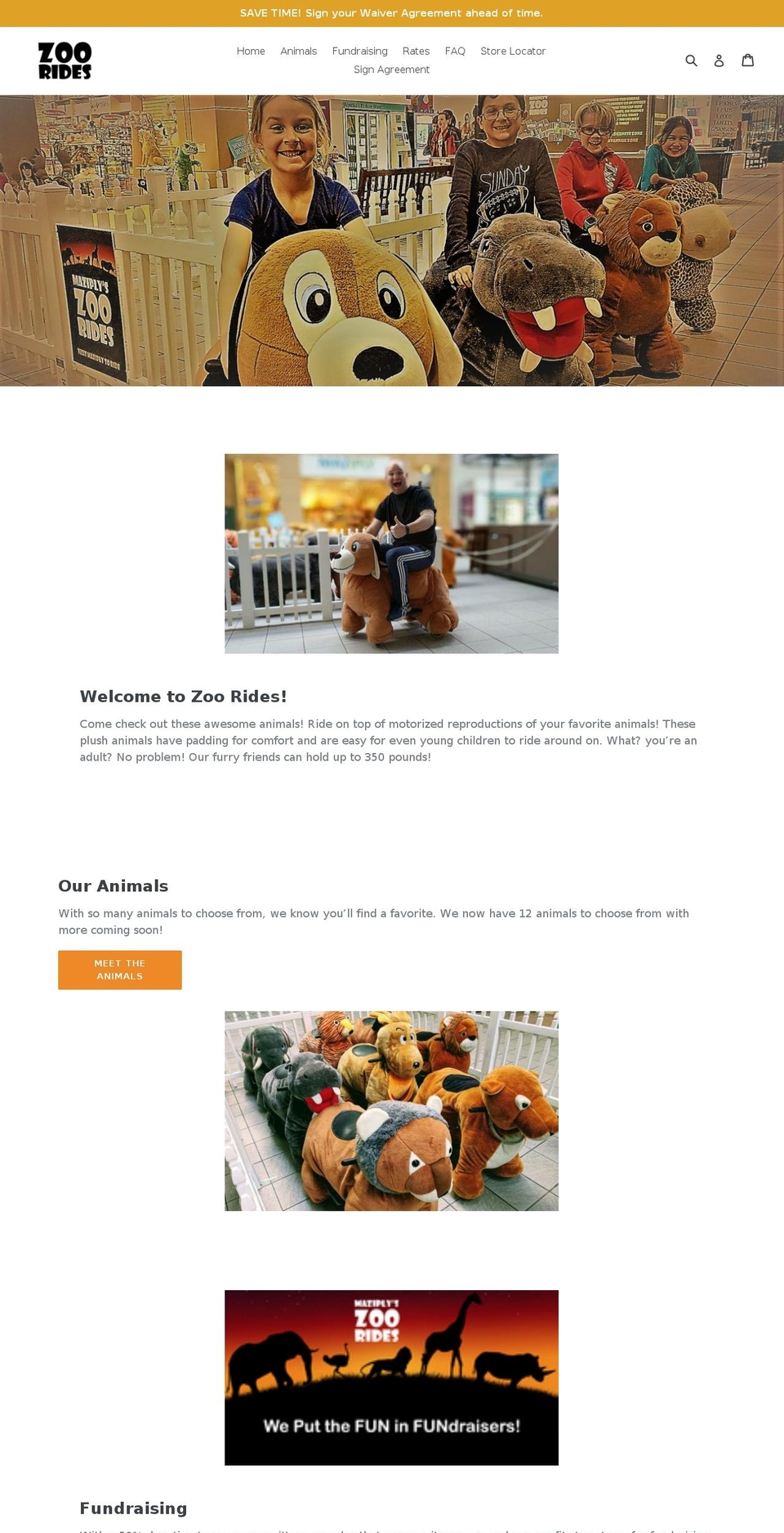 zoorides.com shopify website screenshot