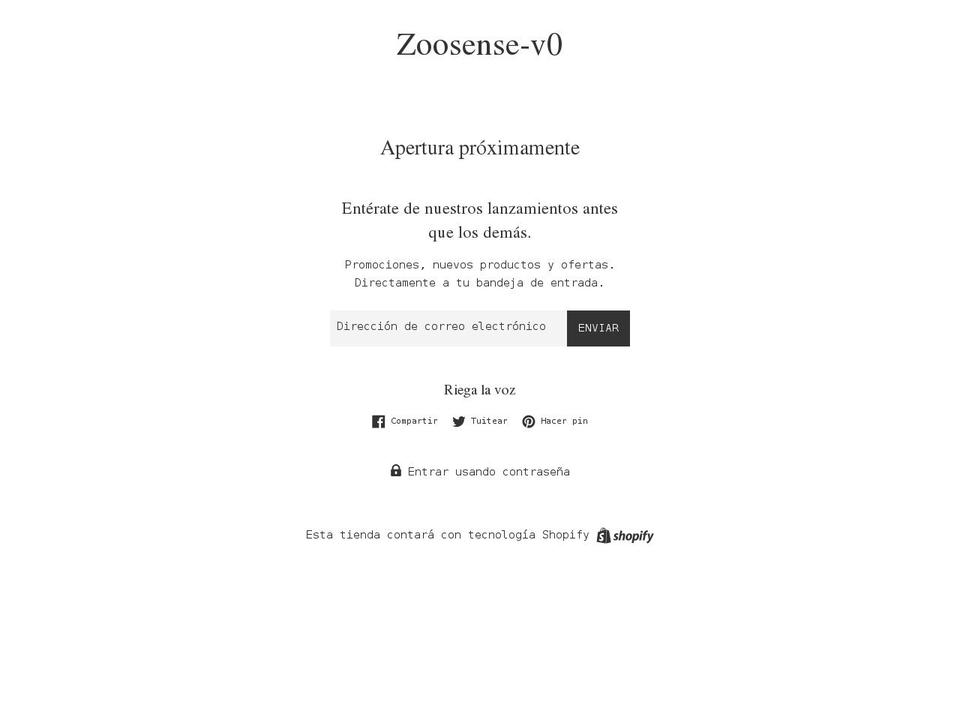 zoosense.com shopify website screenshot