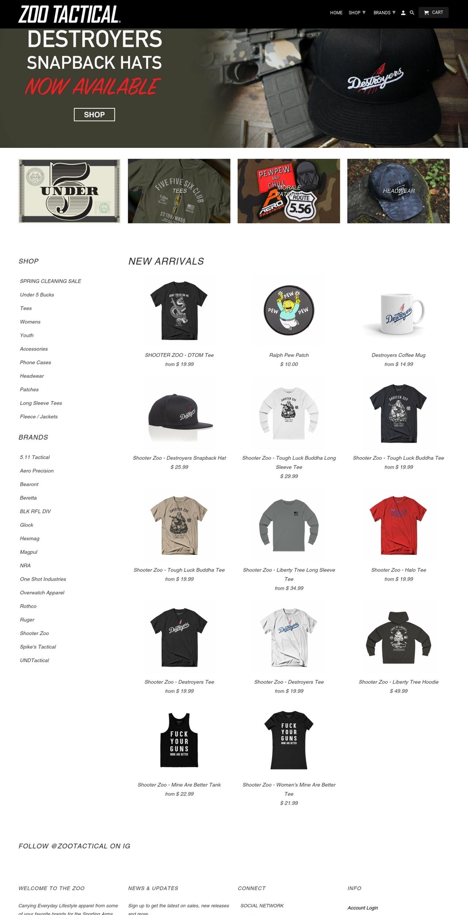 zootactical.com — Shopify storefront screenshot