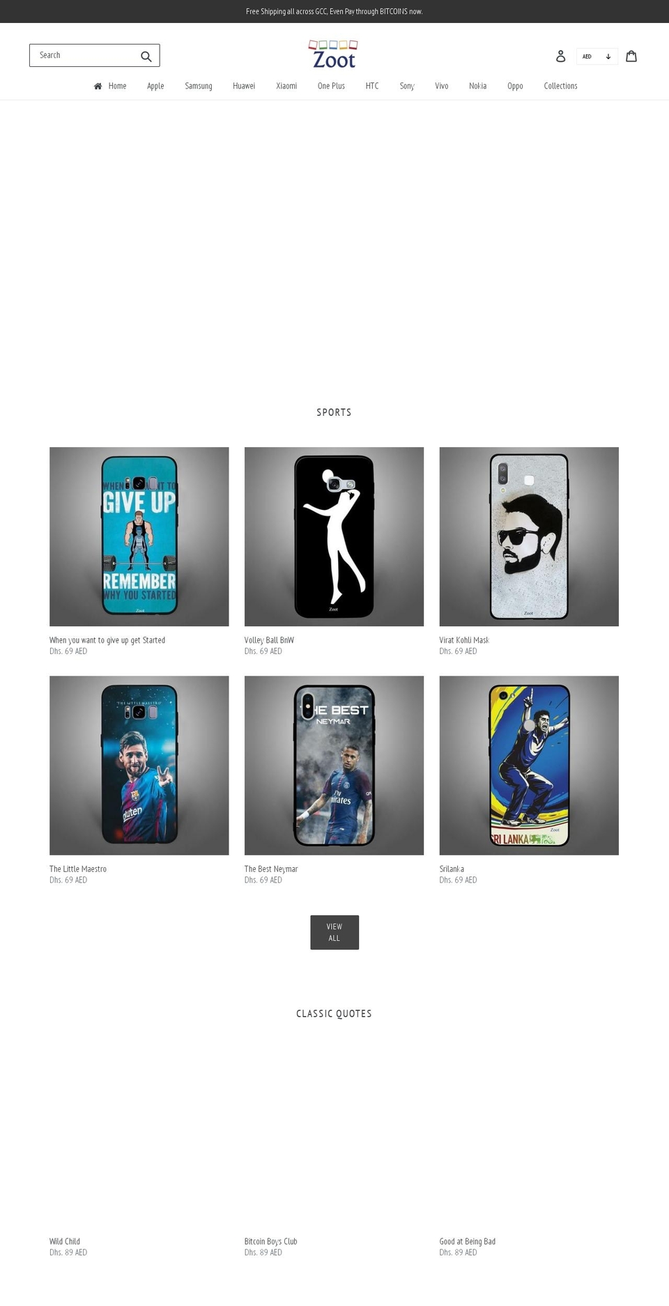 zootonline.com — Shopify storefront screenshot