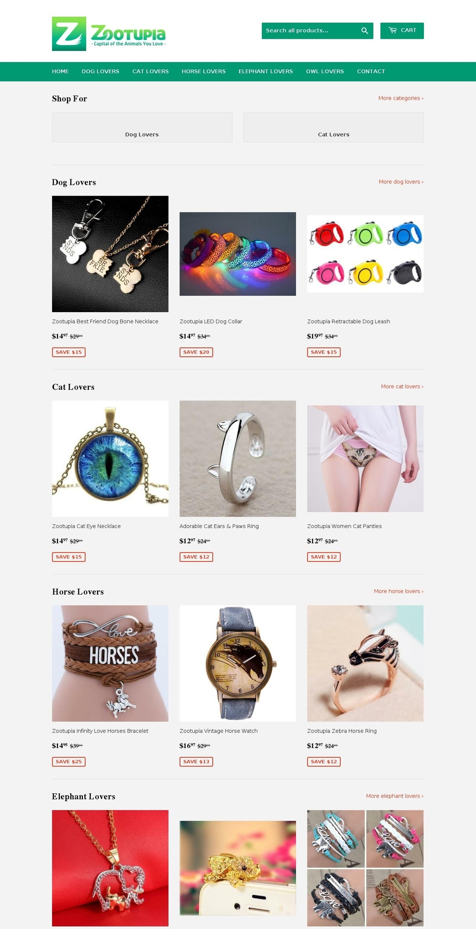 zootupia.com — Shopify storefront screenshot