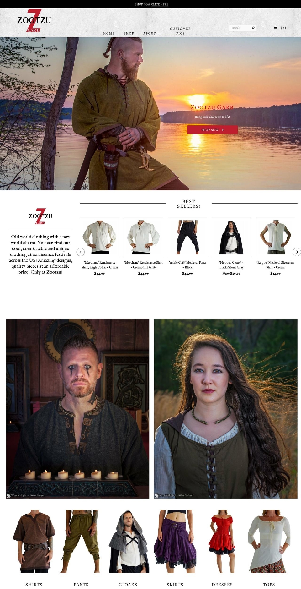 Zootzu Garb Shopify theme site example zootzugarb.com