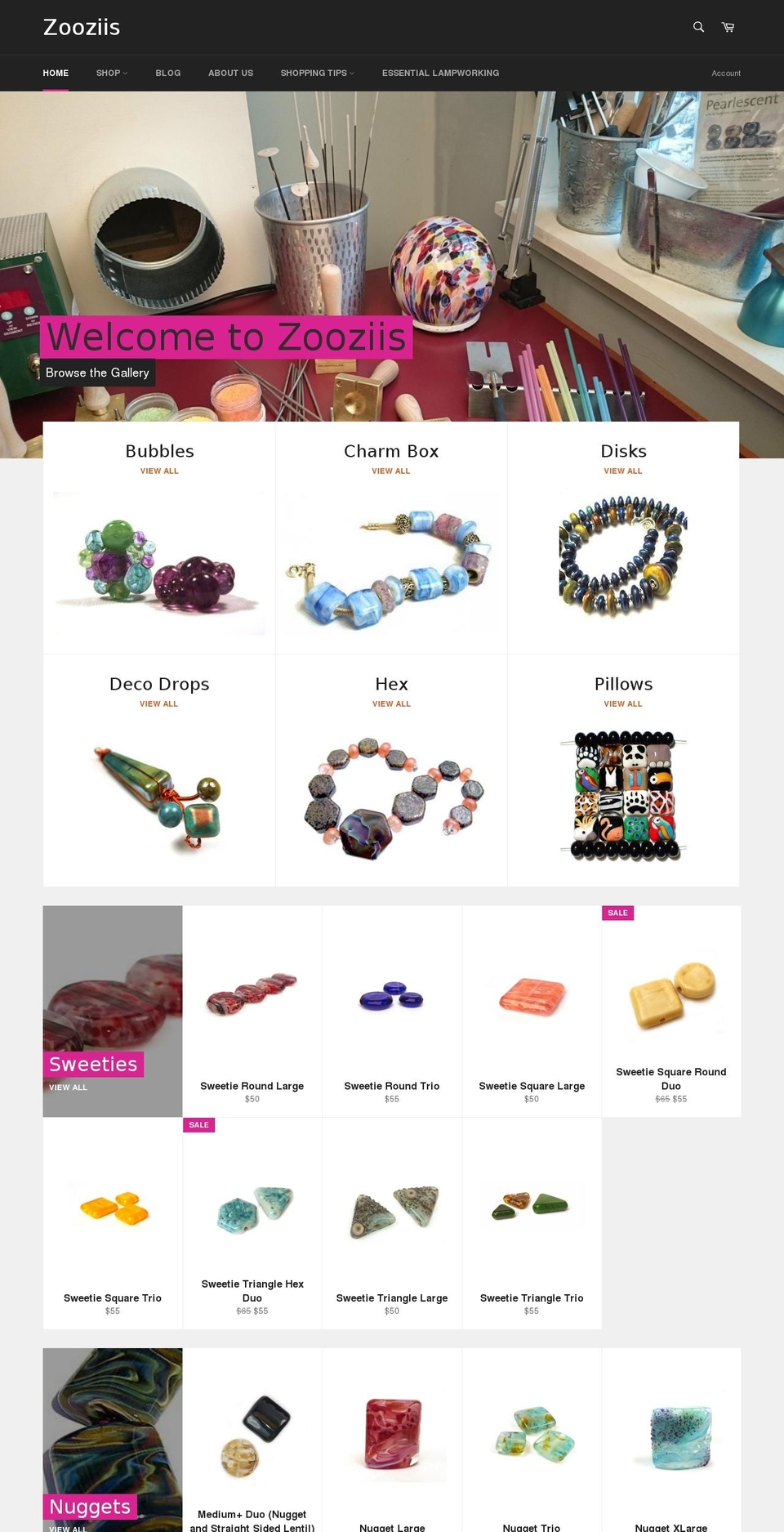 zooziis.com shopify website screenshot