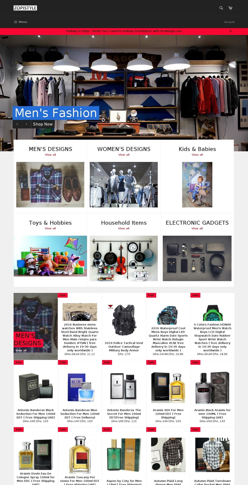 zopistyle.com shopify website screenshot