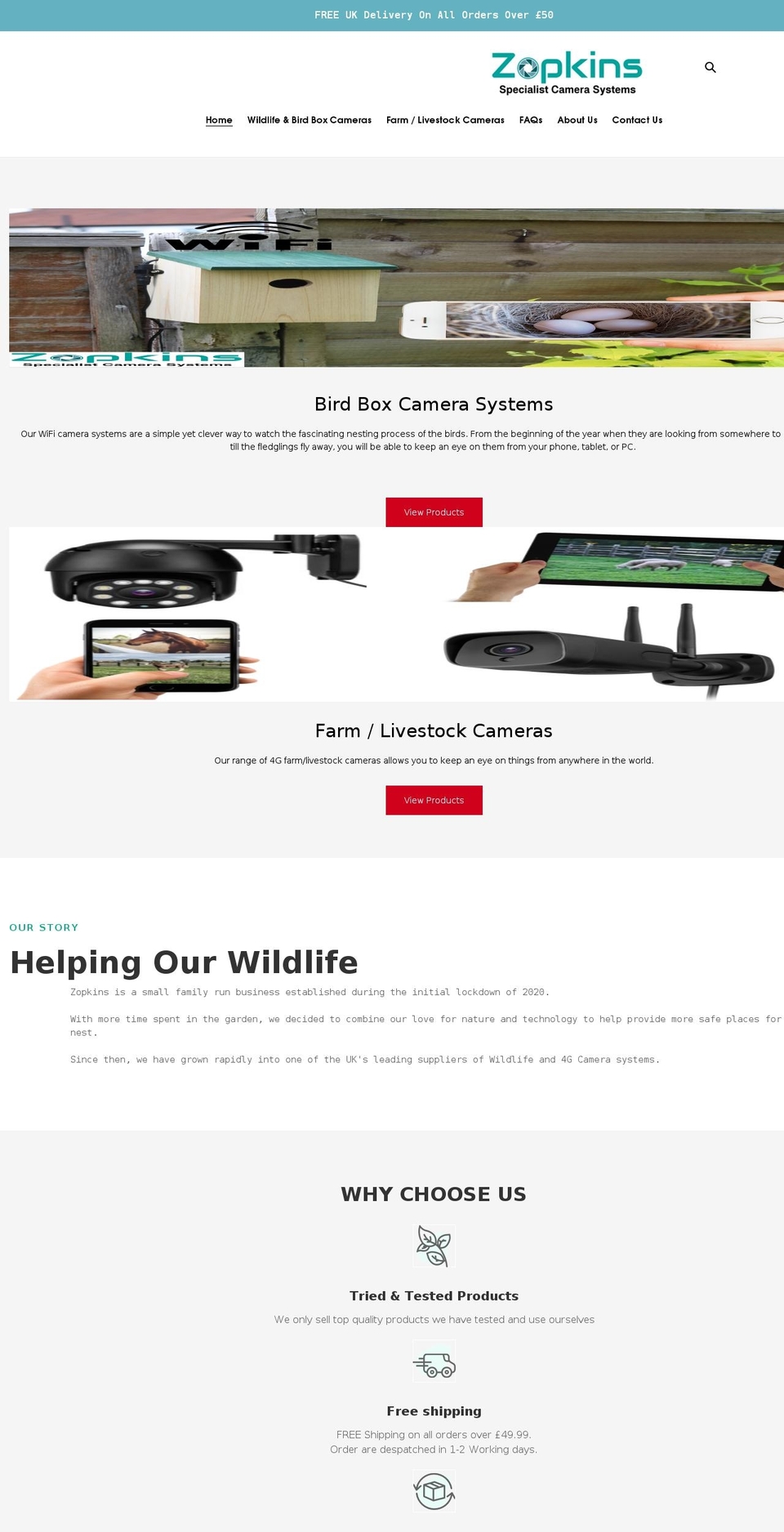 zopkins.com shopify website screenshot