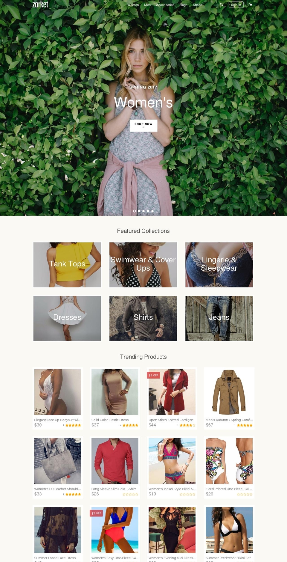 zorket.com shopify website screenshot