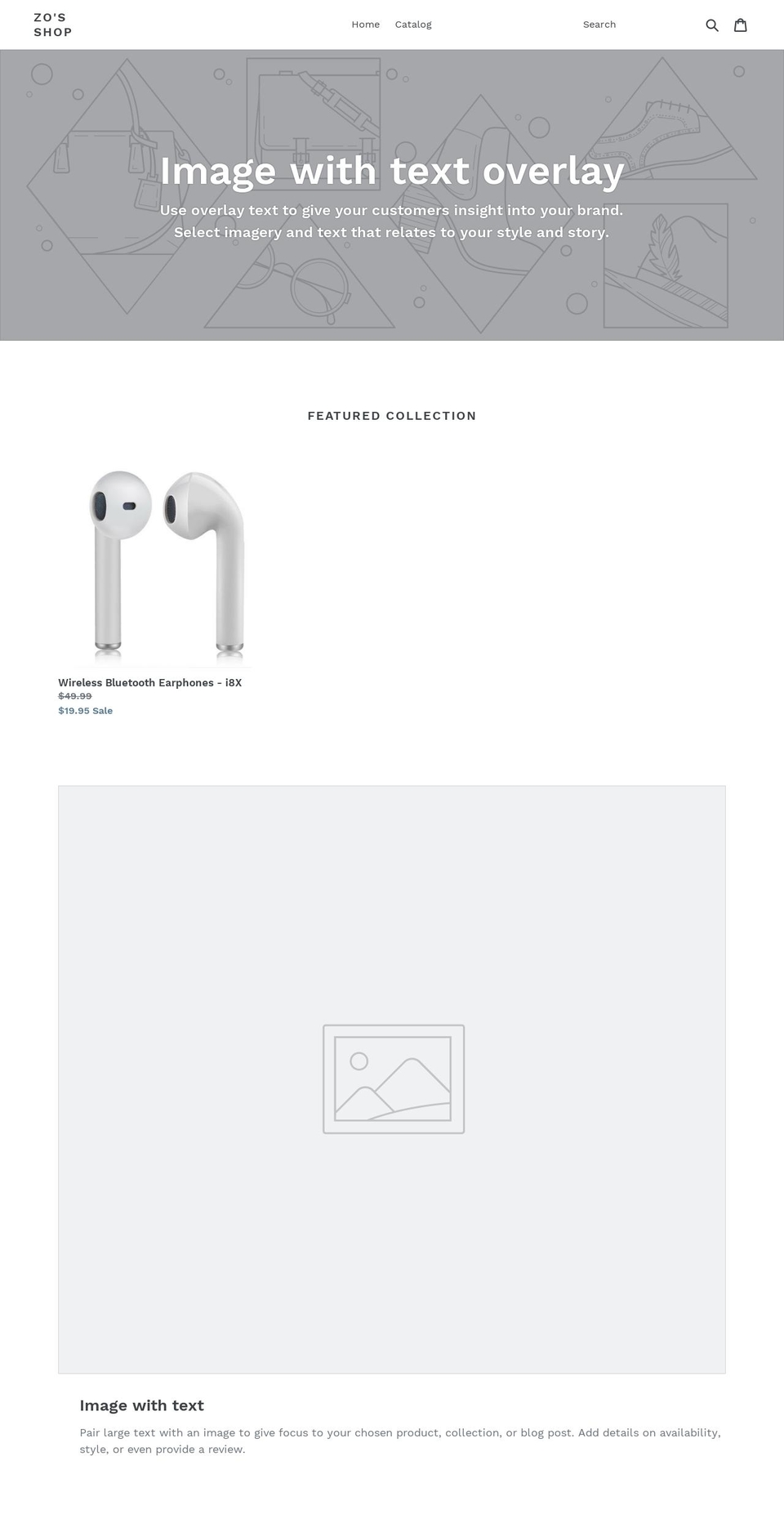 zosshop.com shopify website screenshot