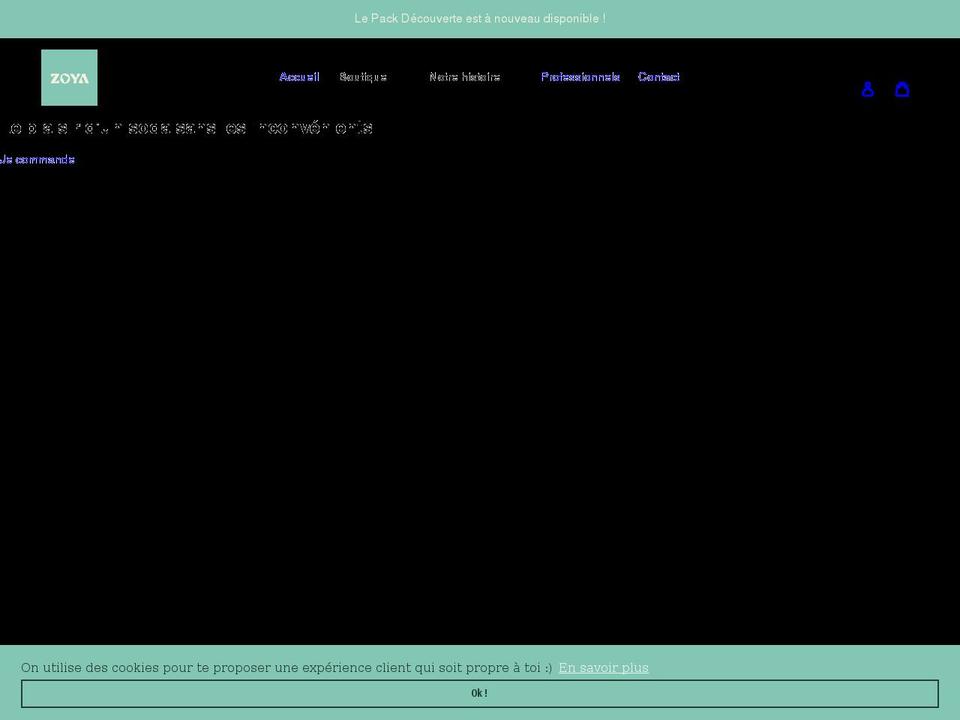 zoyadrinks.com shopify website screenshot
