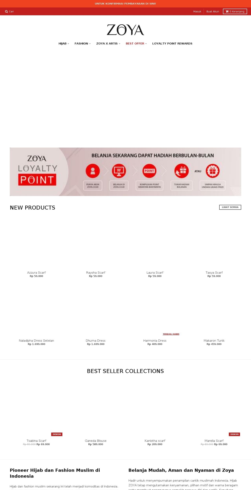 zoyaplasa.com — Shopify storefront screenshot