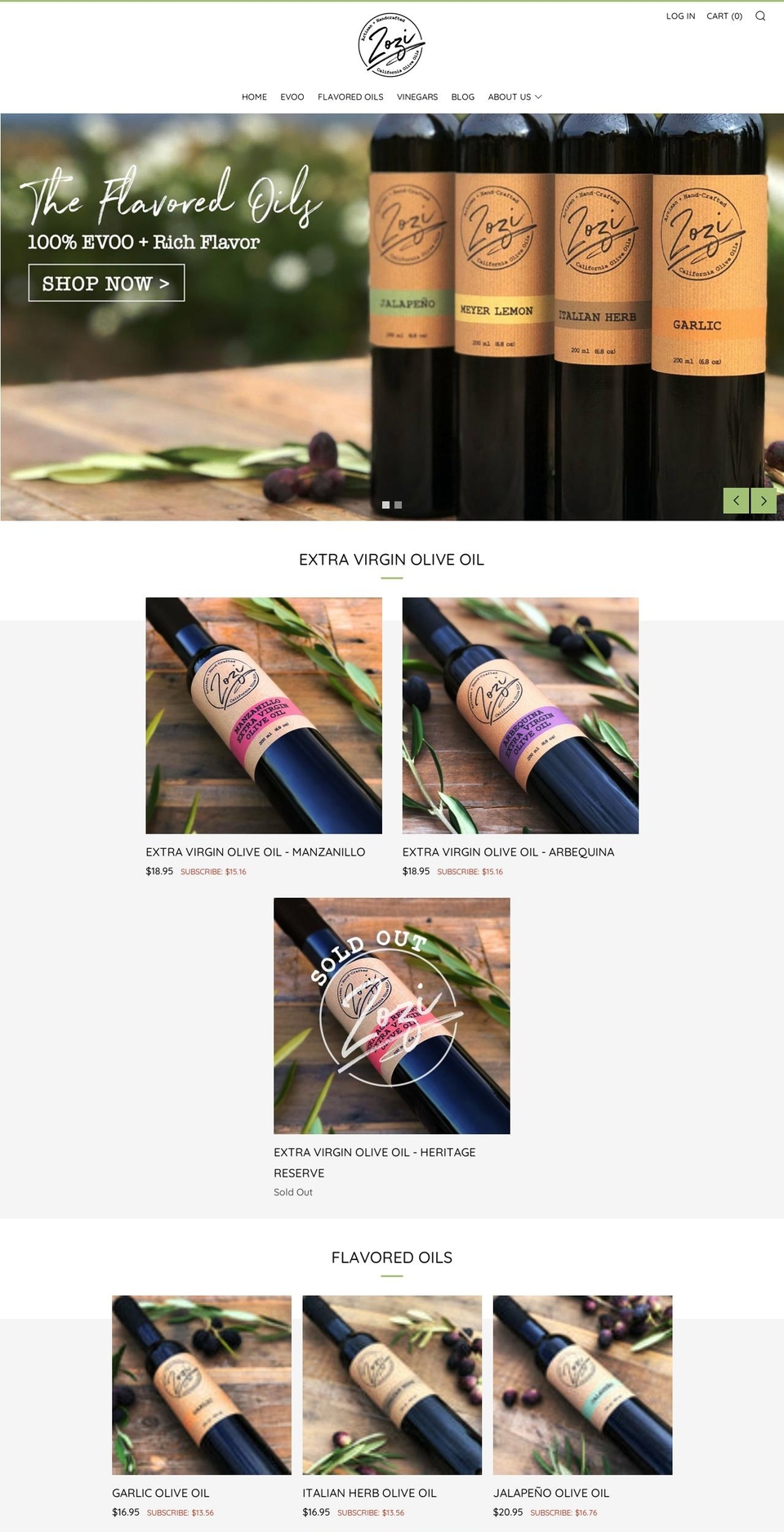 Zozi [PA v.2.0.4] Shopify theme site example zozioliveoils.com