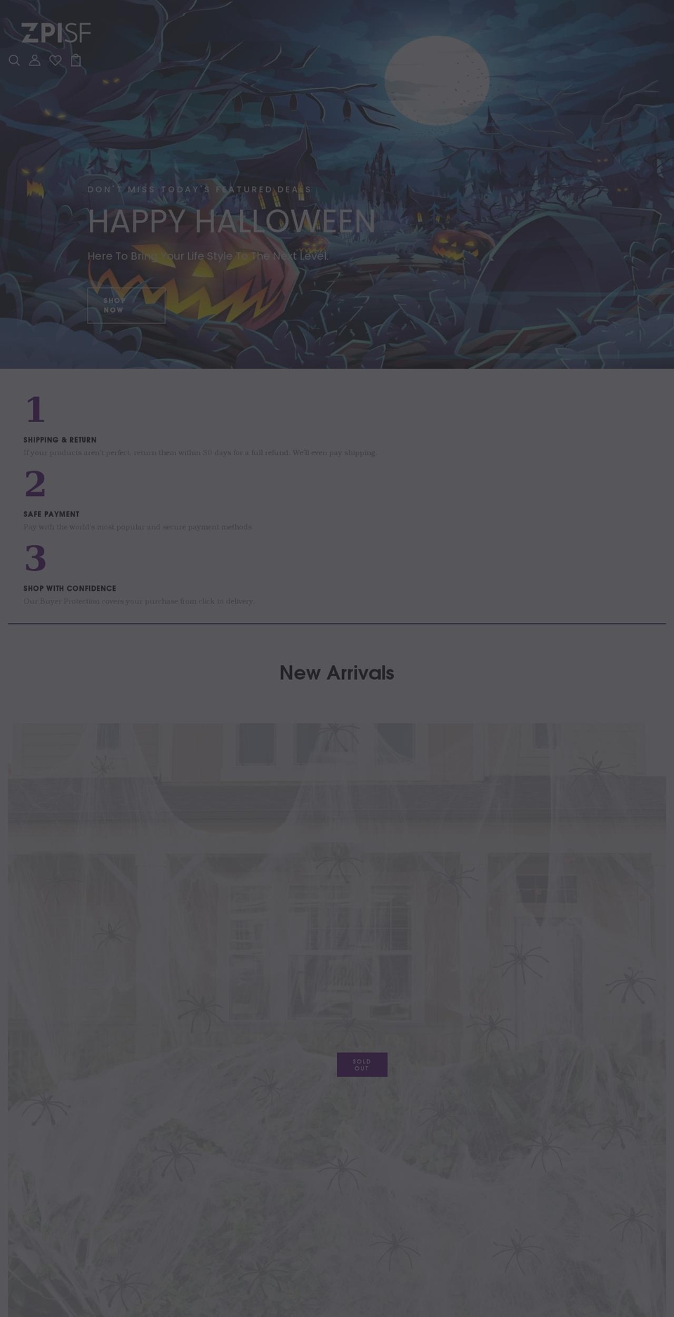 Garden Shopify theme site example zpisf.com